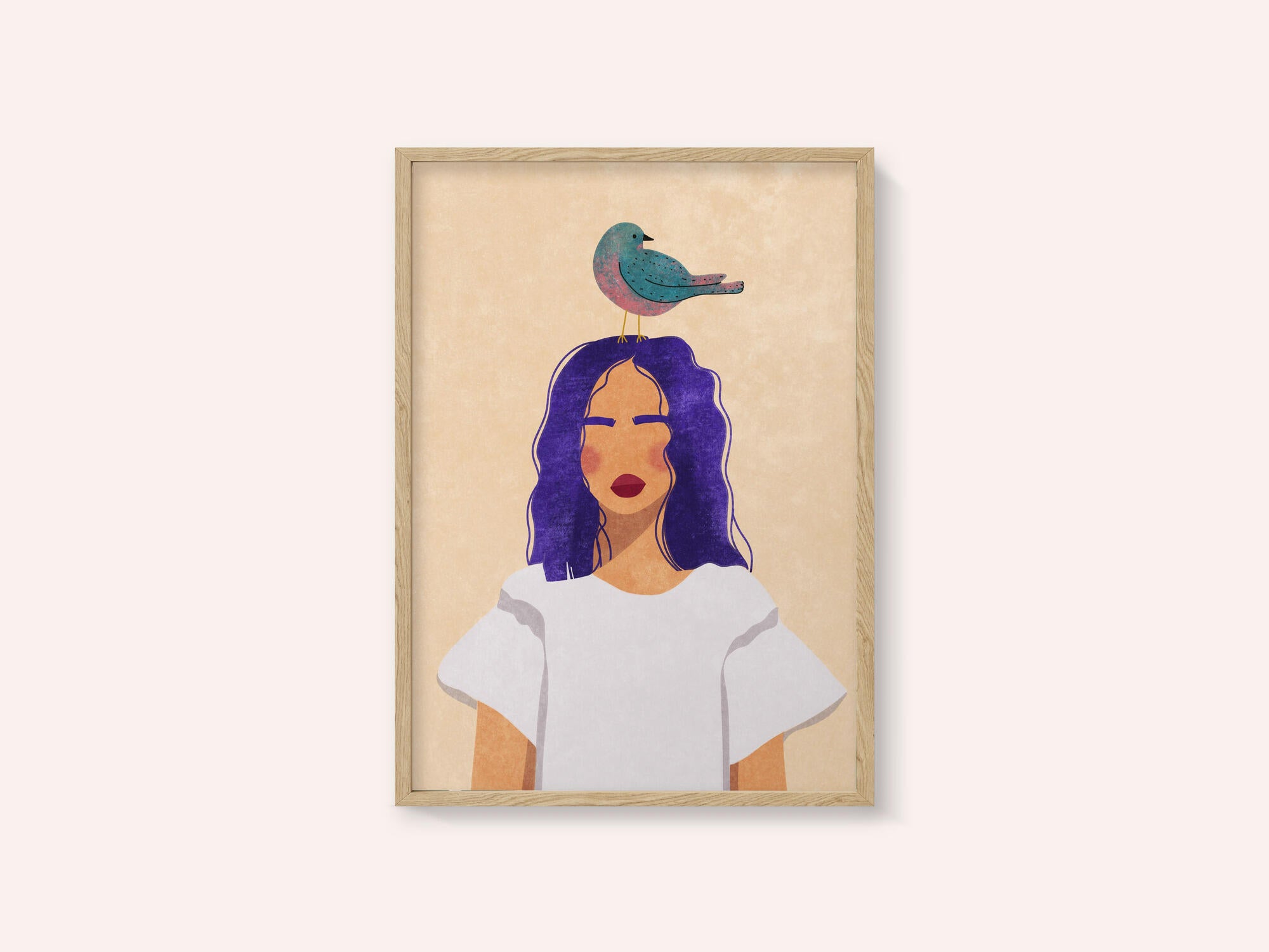 Girl with bird
