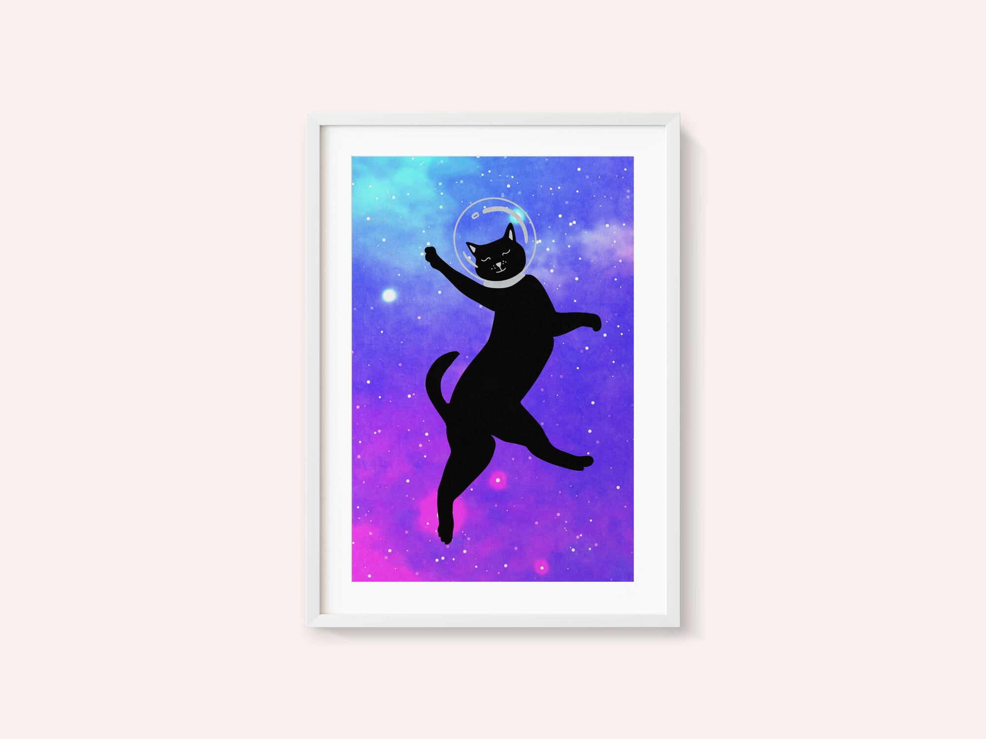 Happy Space Cat