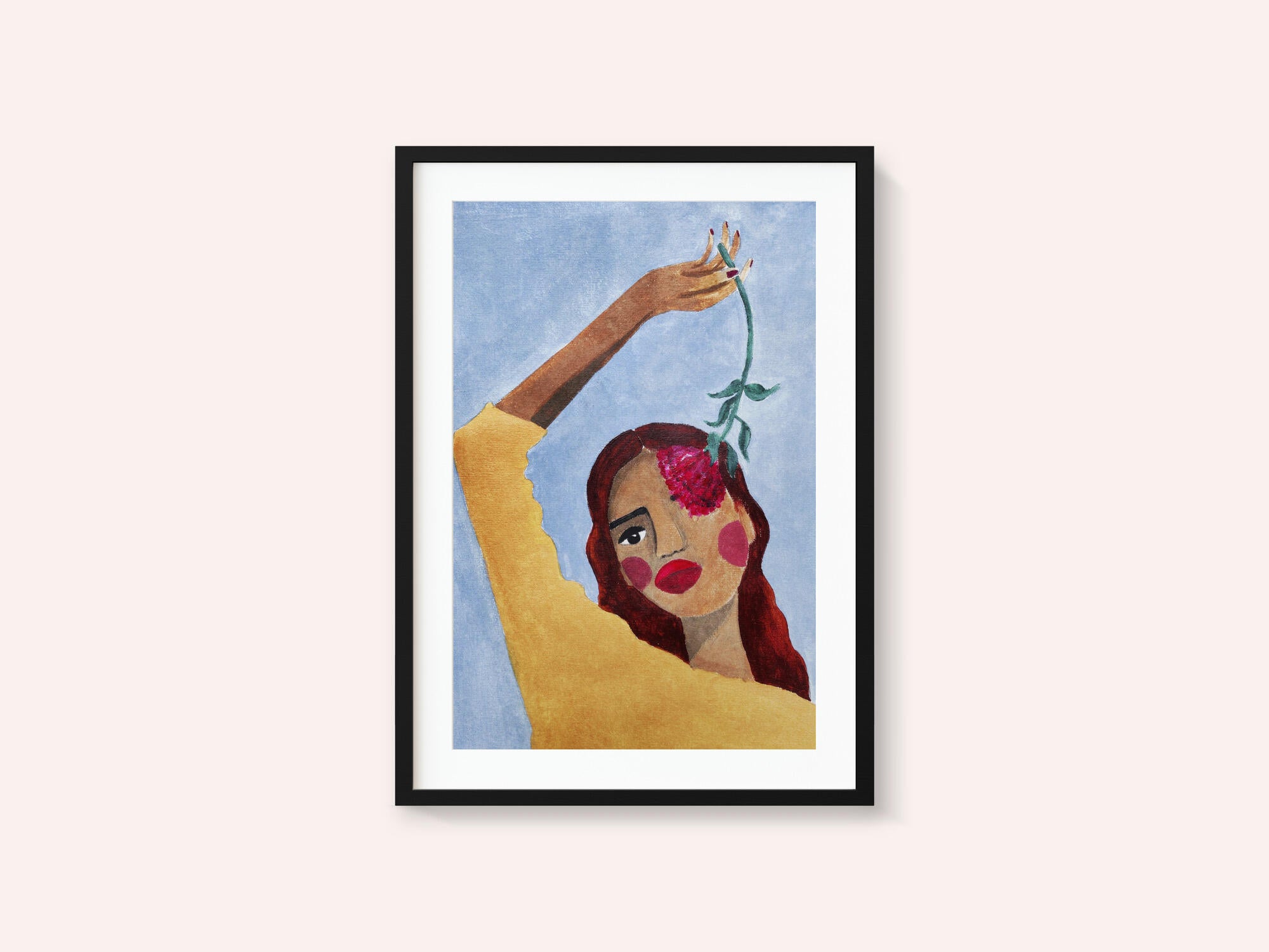 Magda with flower
