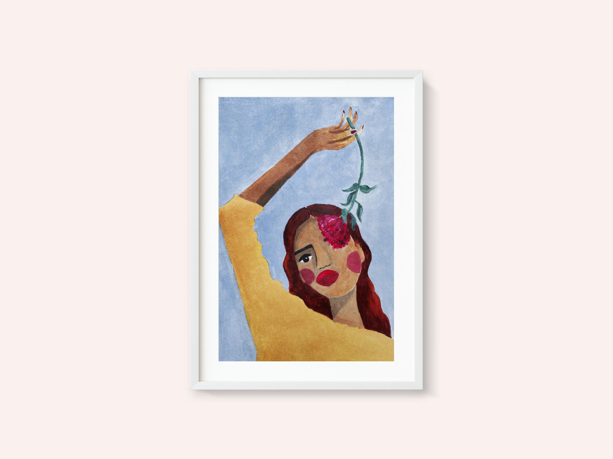 Magda with flower