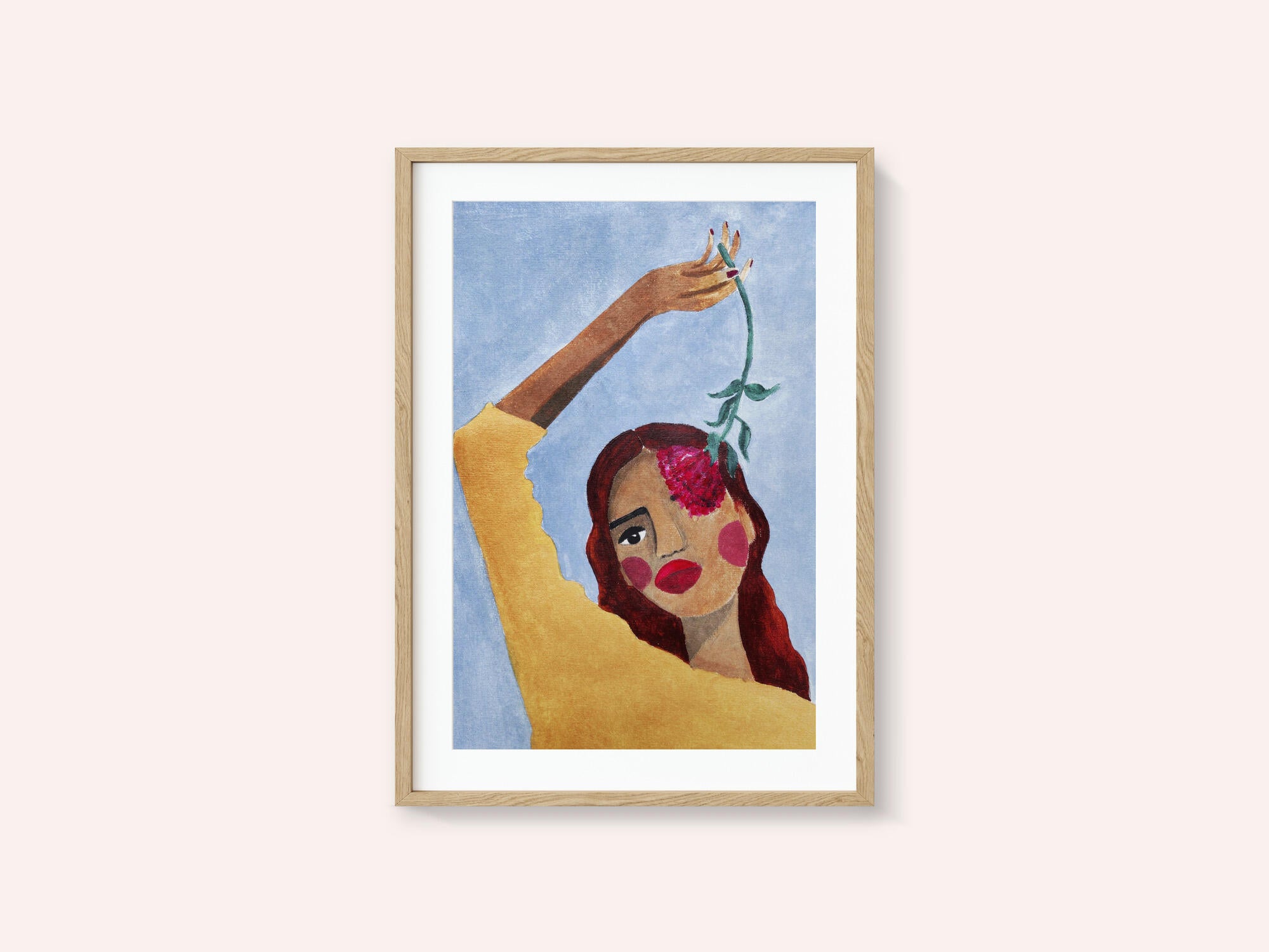 Magda with flower