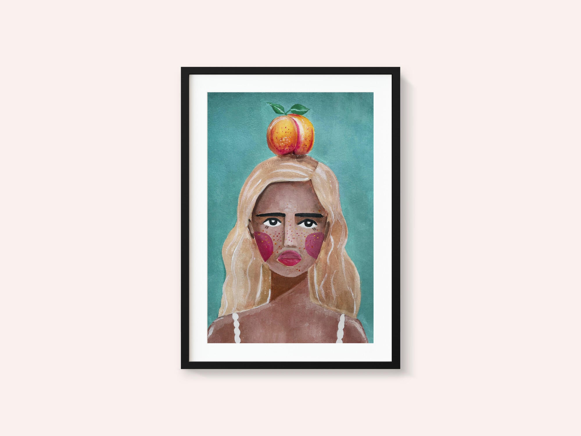 Woman With Peach
