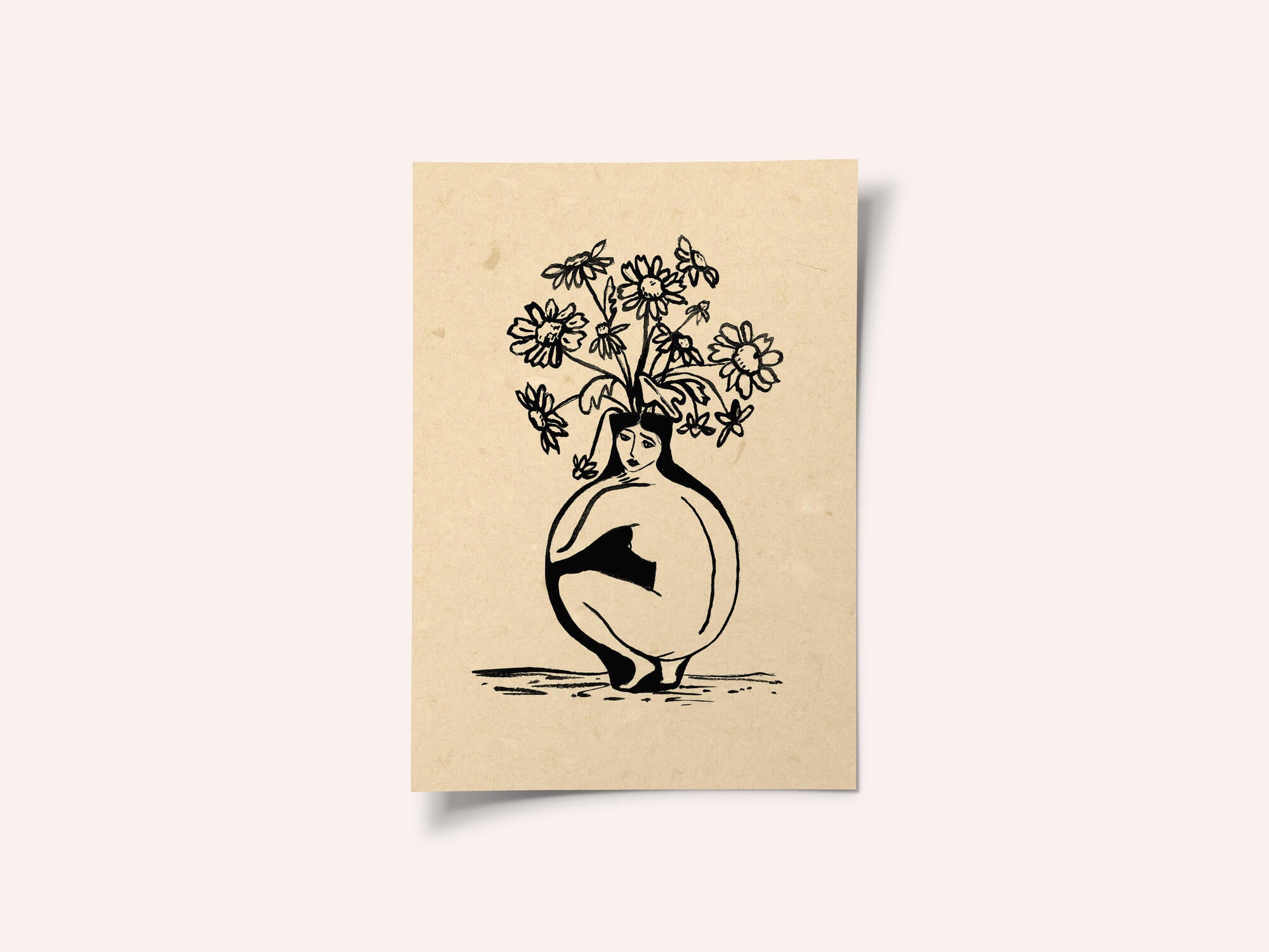 Woman in vase