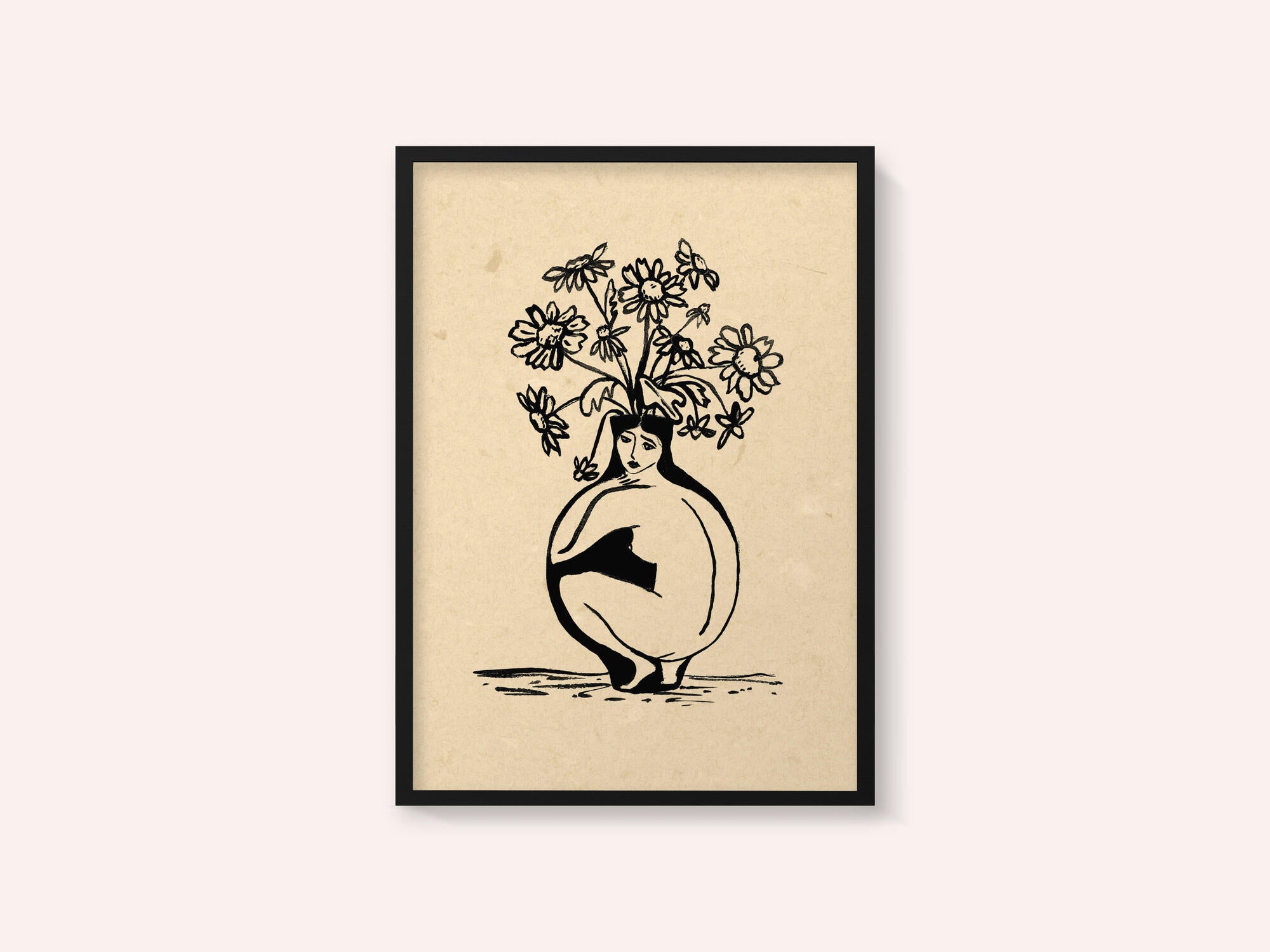 Woman in vase