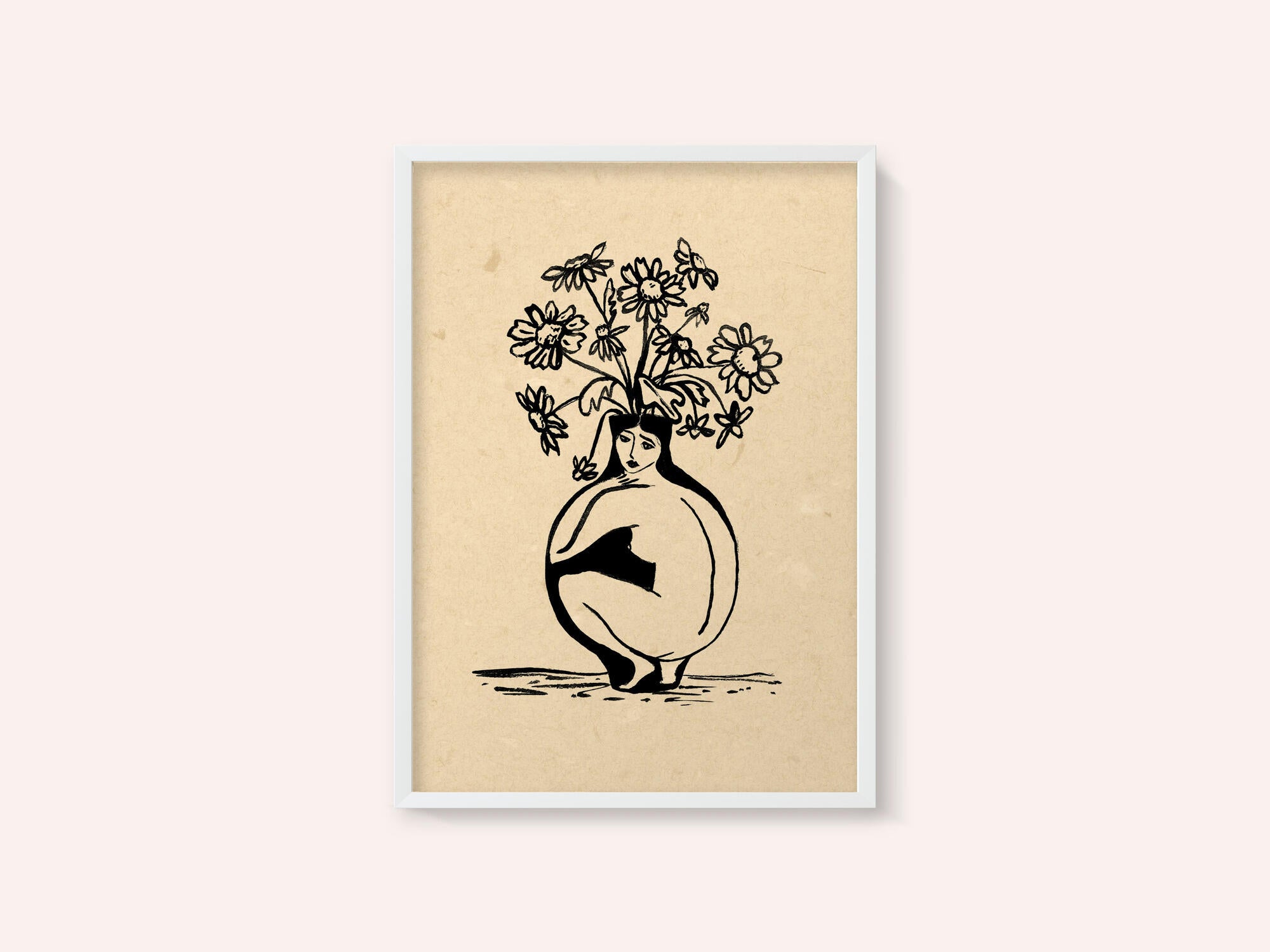 Woman in vase