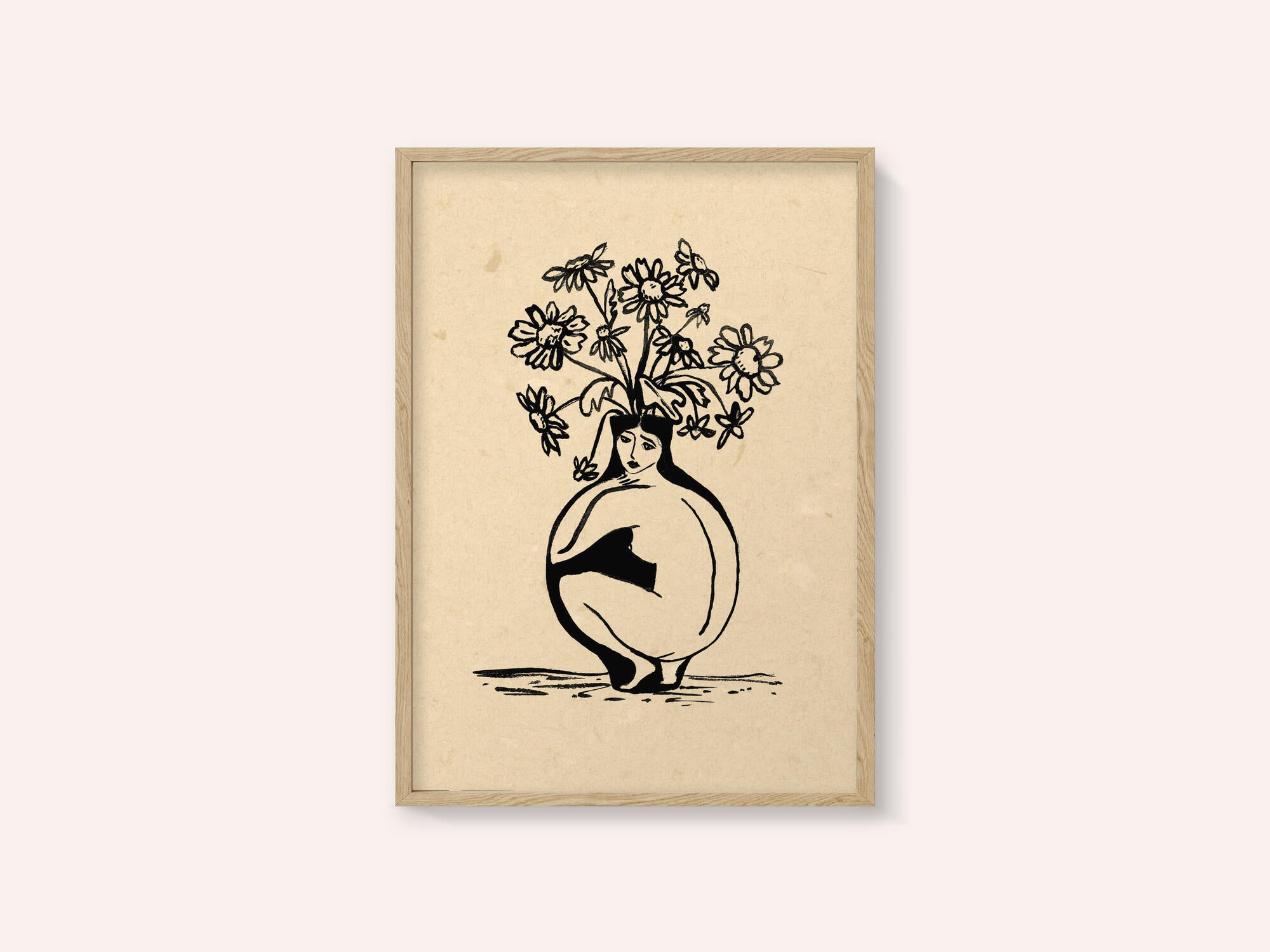 Woman in vase