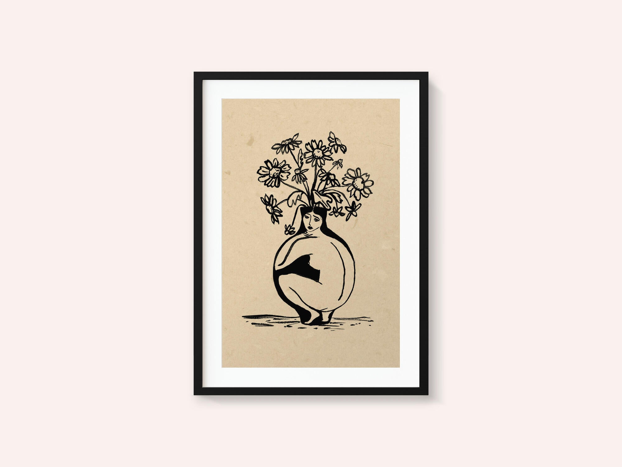 Woman in vase
