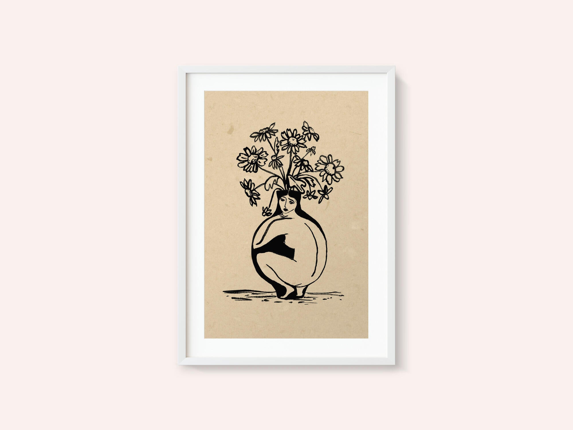 Woman in vase