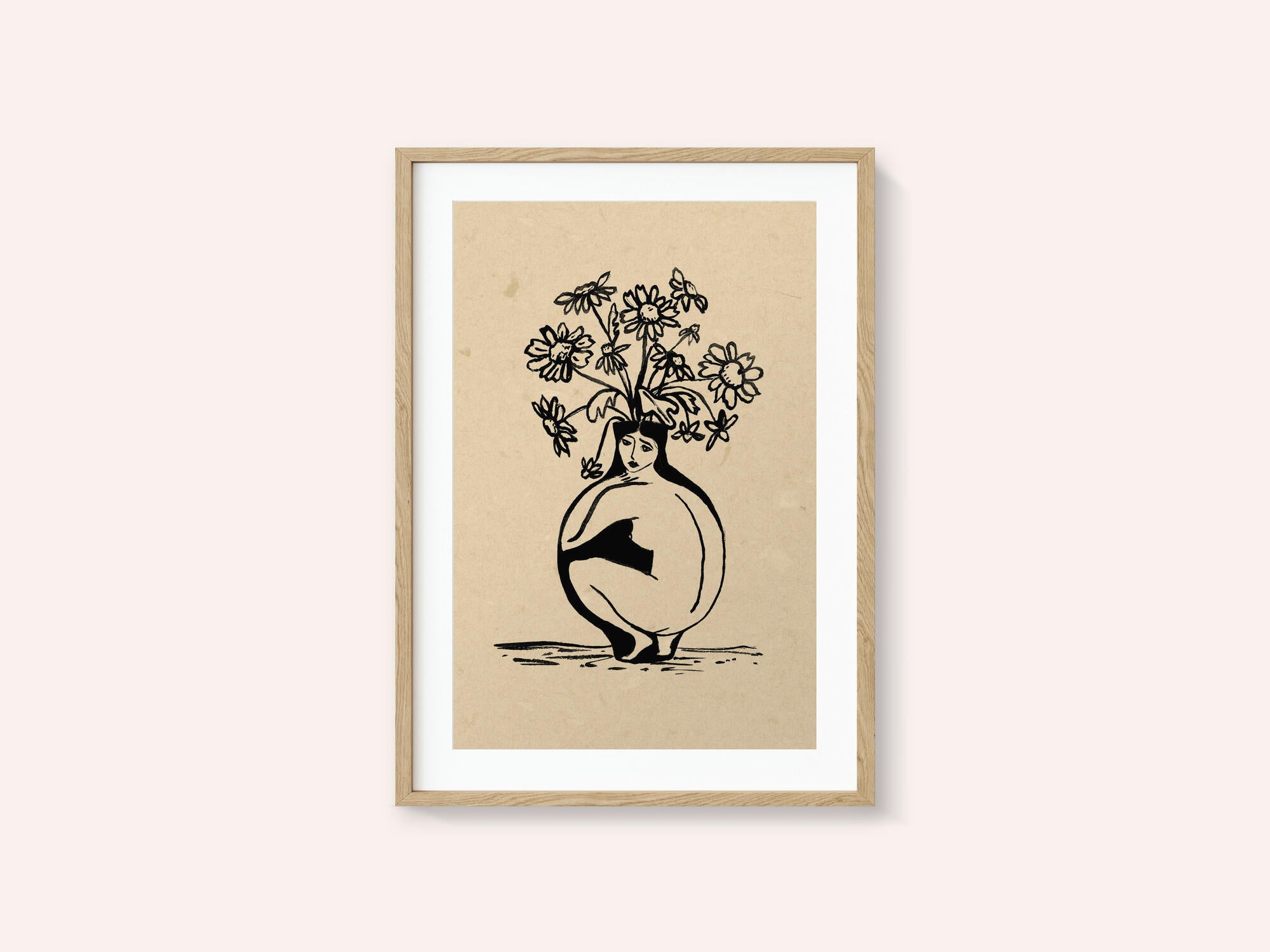 Woman in vase