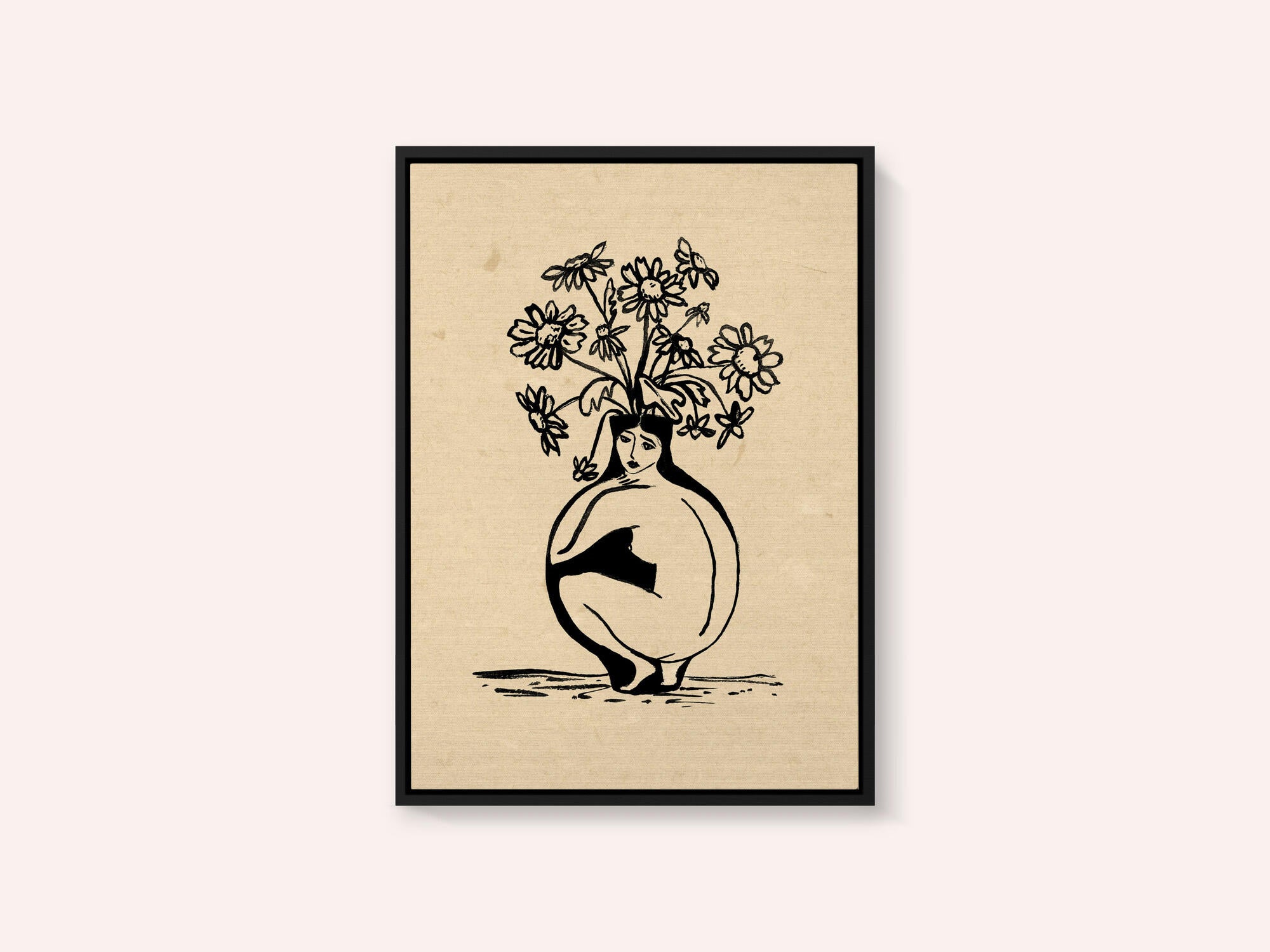 Woman in vase