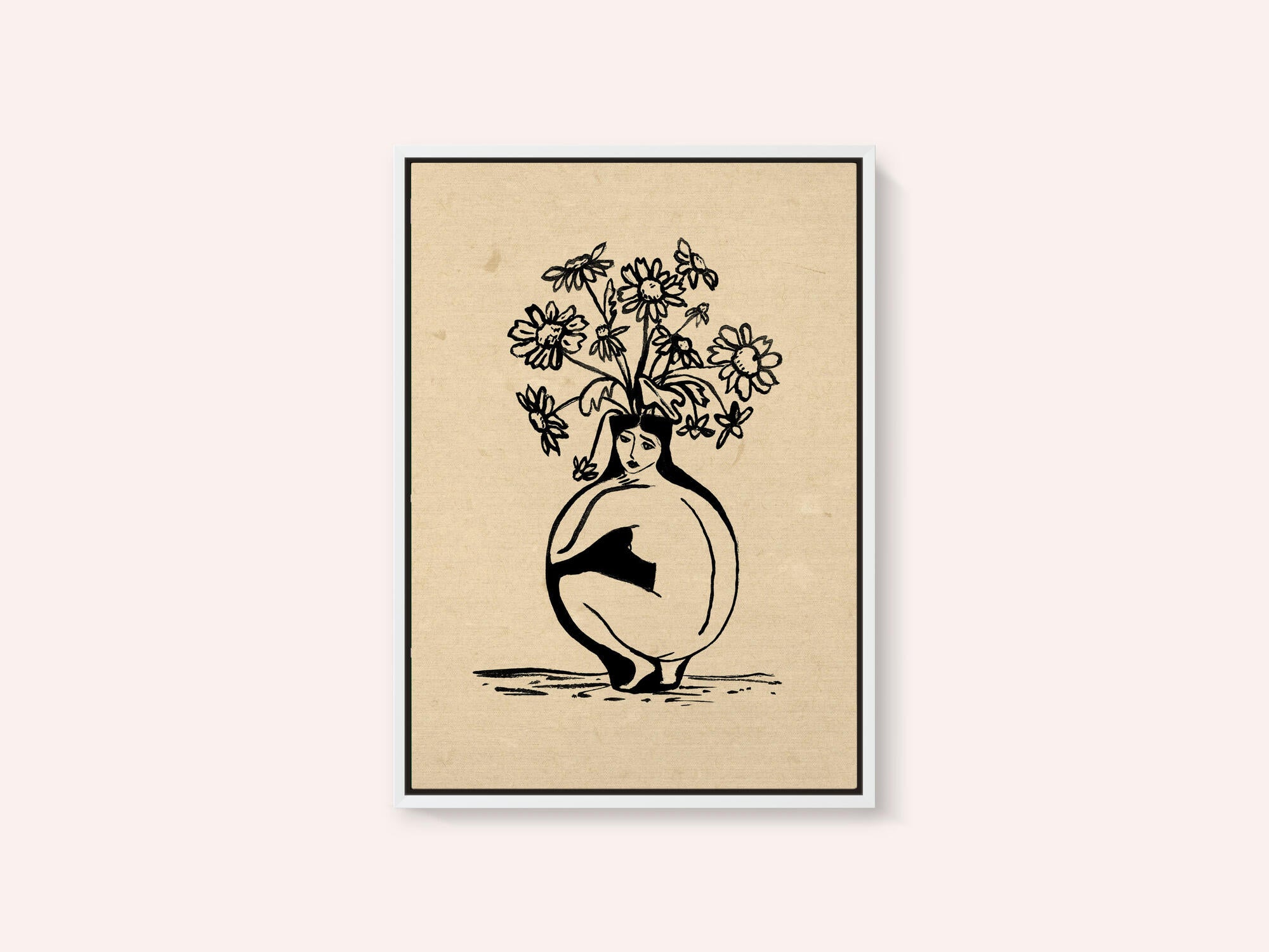 Woman in vase