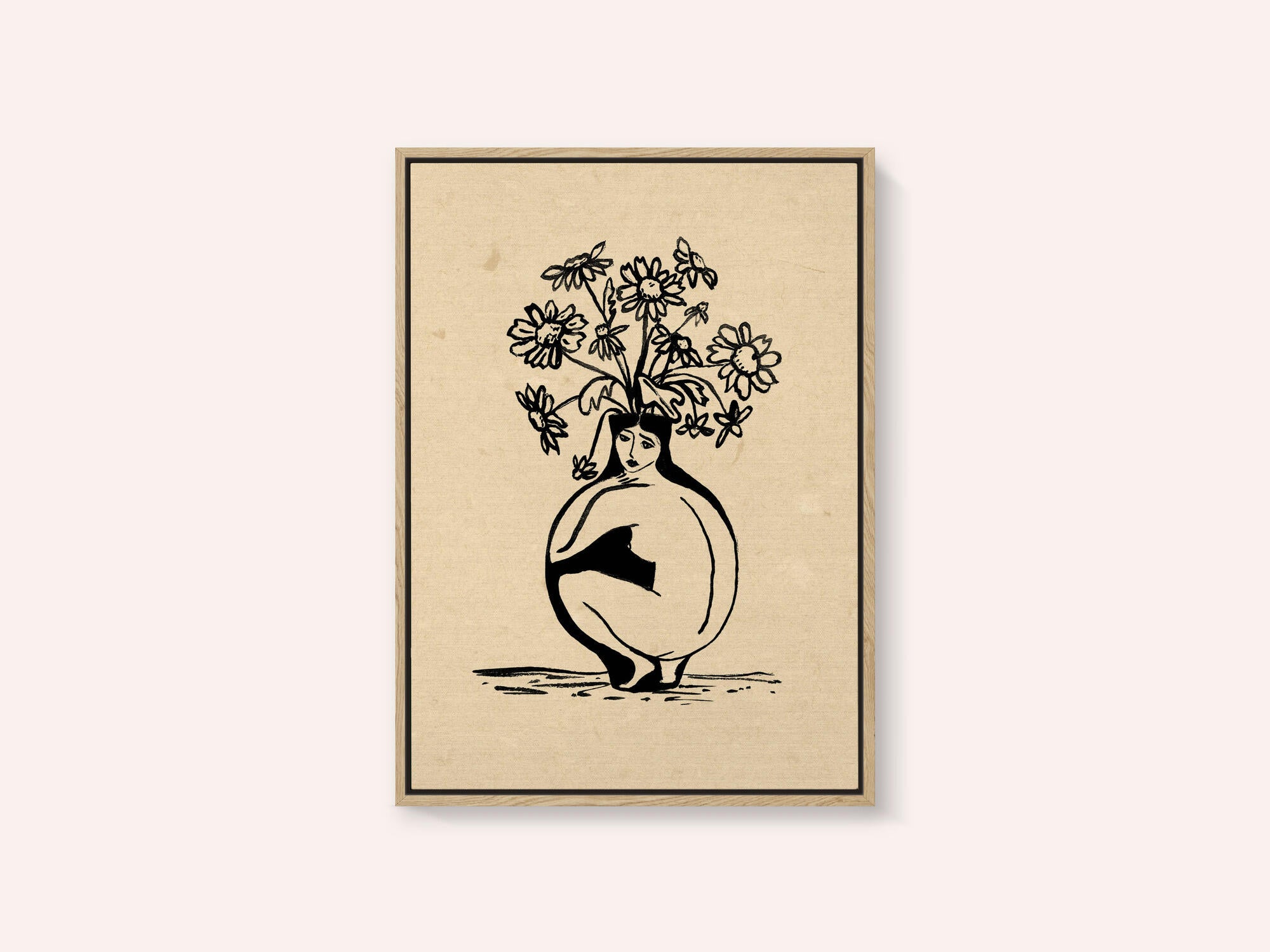 Woman in vase