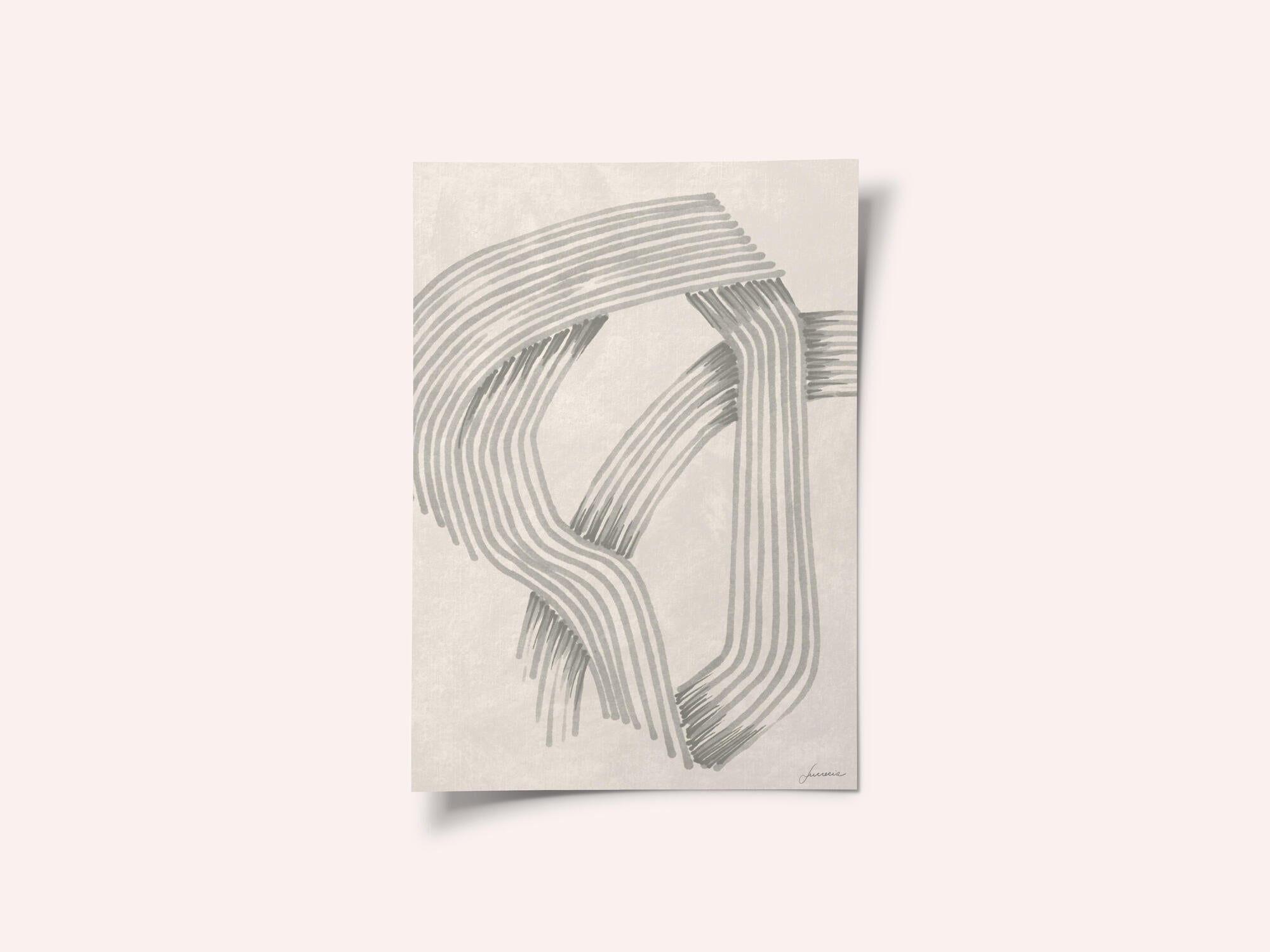 Abstract Grey Intersections 01