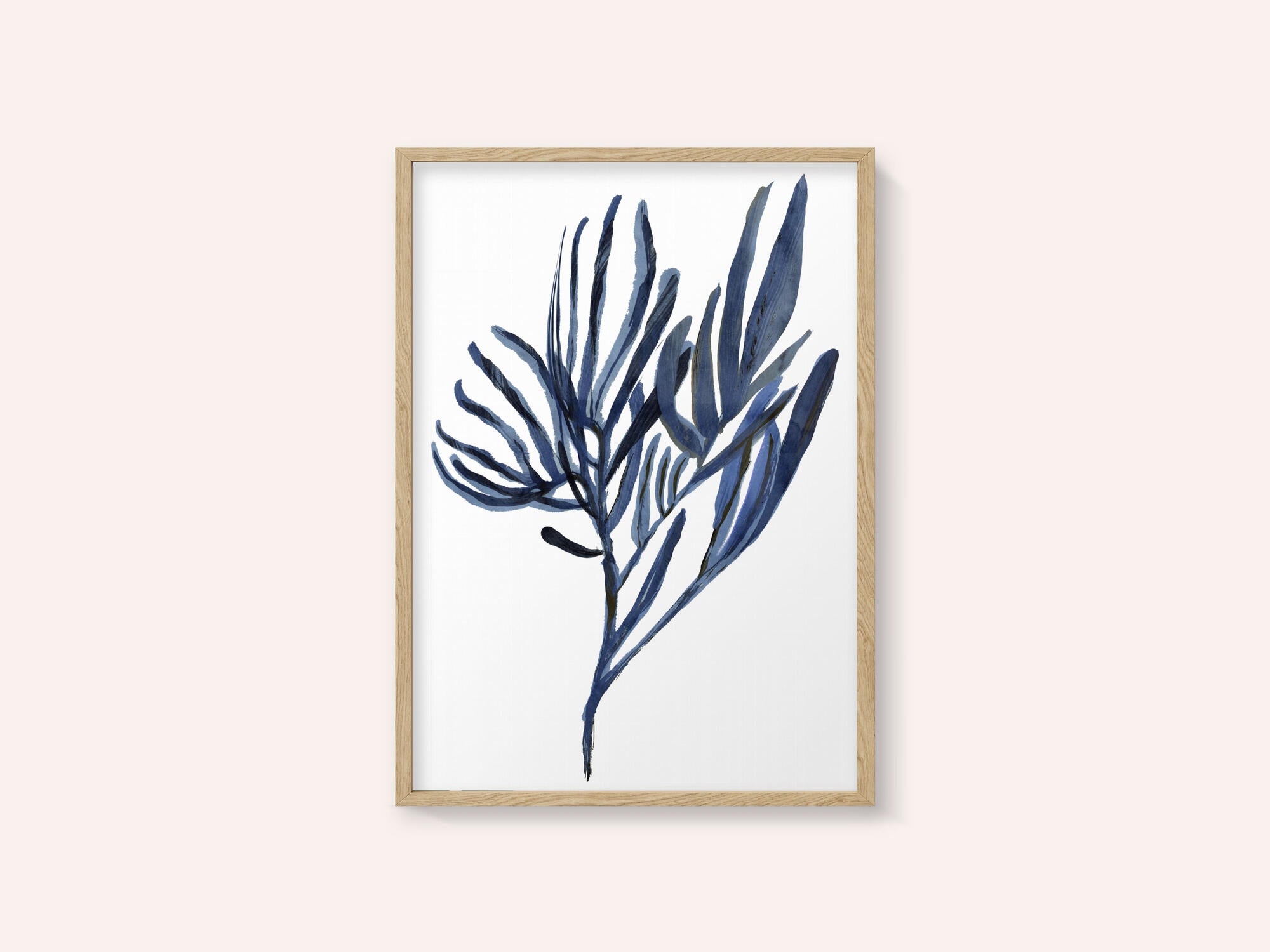 Blue Aquatic Plant Poster 2