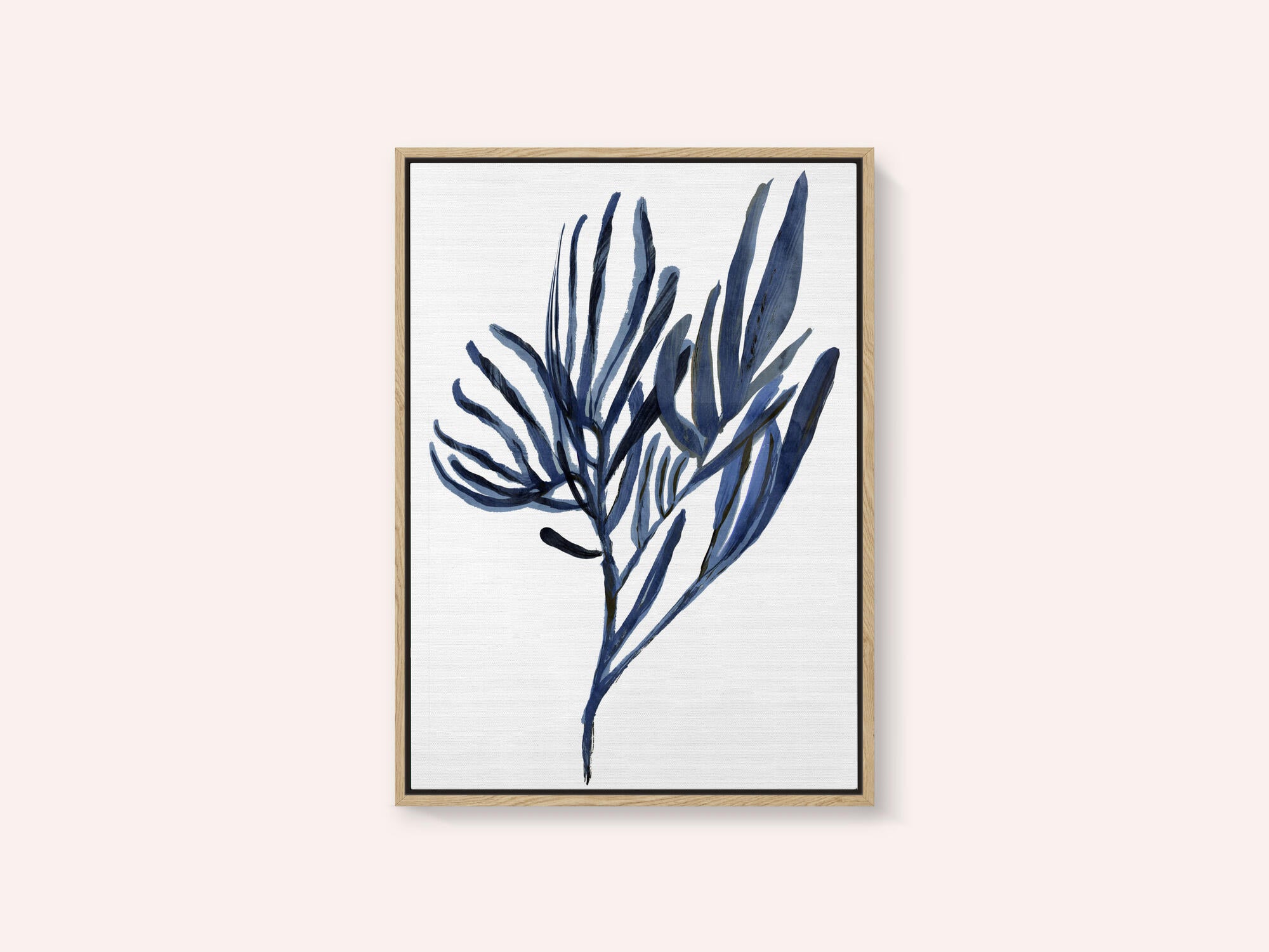 Blue Aquatic Plant Poster 2