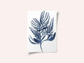Blue Aquatic Plant Poster 1