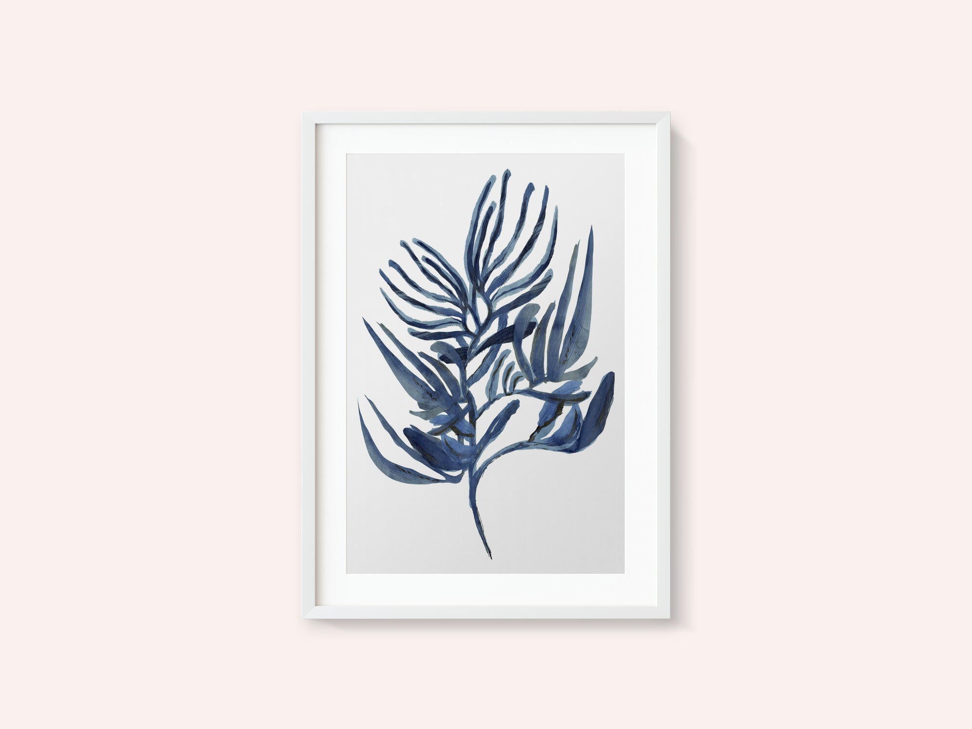 Blue Aquatic Plant Poster 1