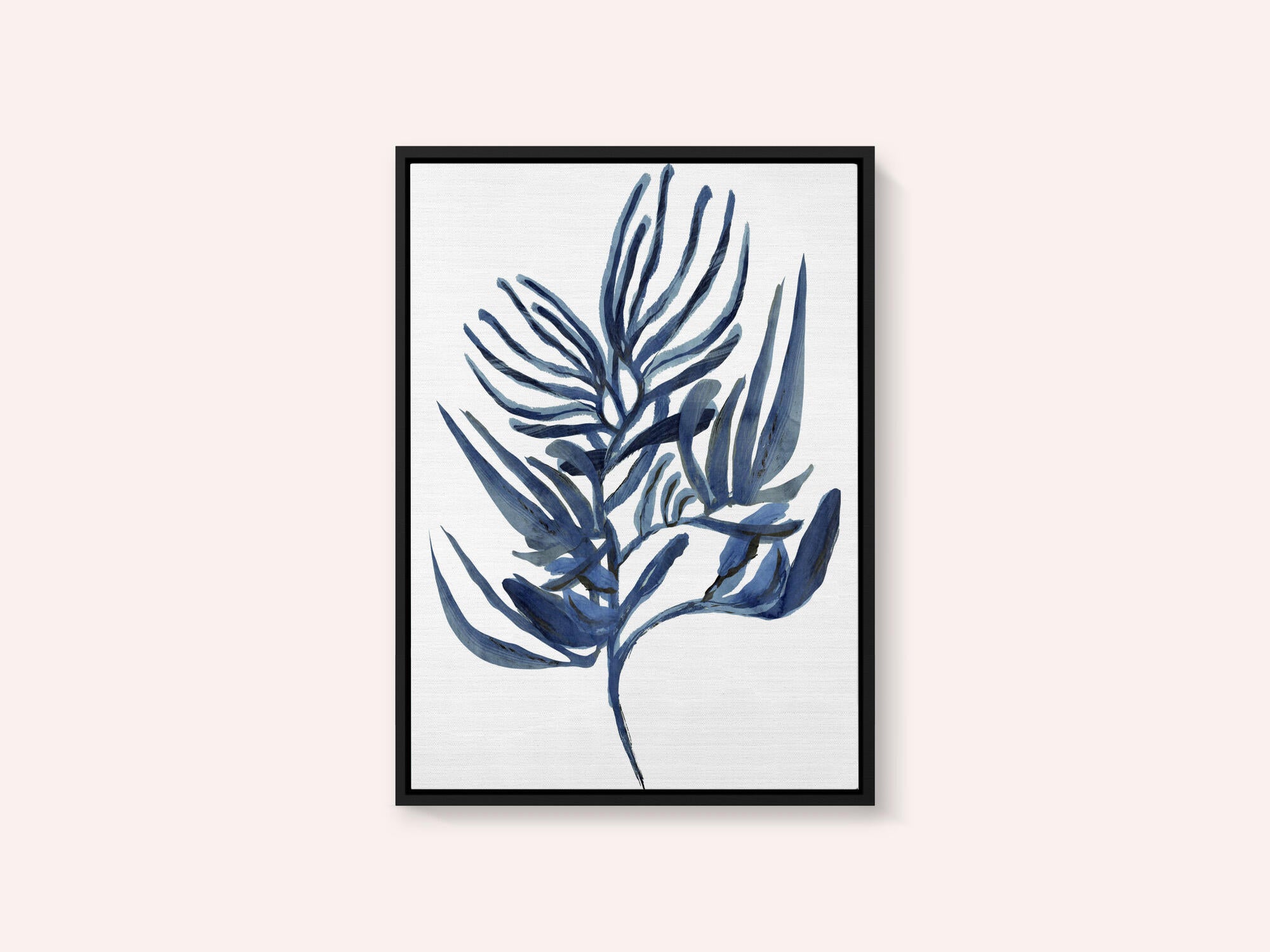 Blue Aquatic Plant Poster 1