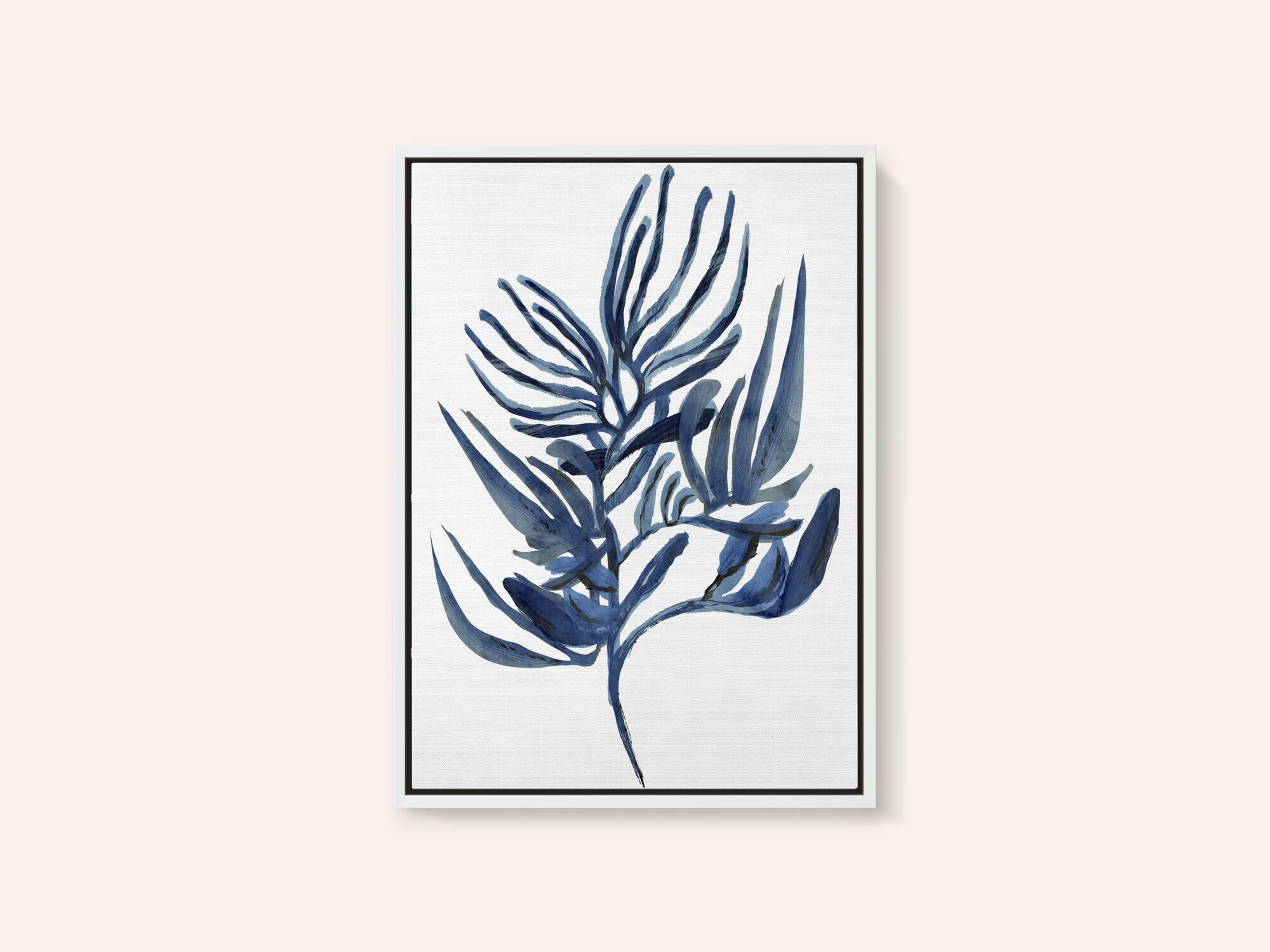 Blue Aquatic Plant Poster 1