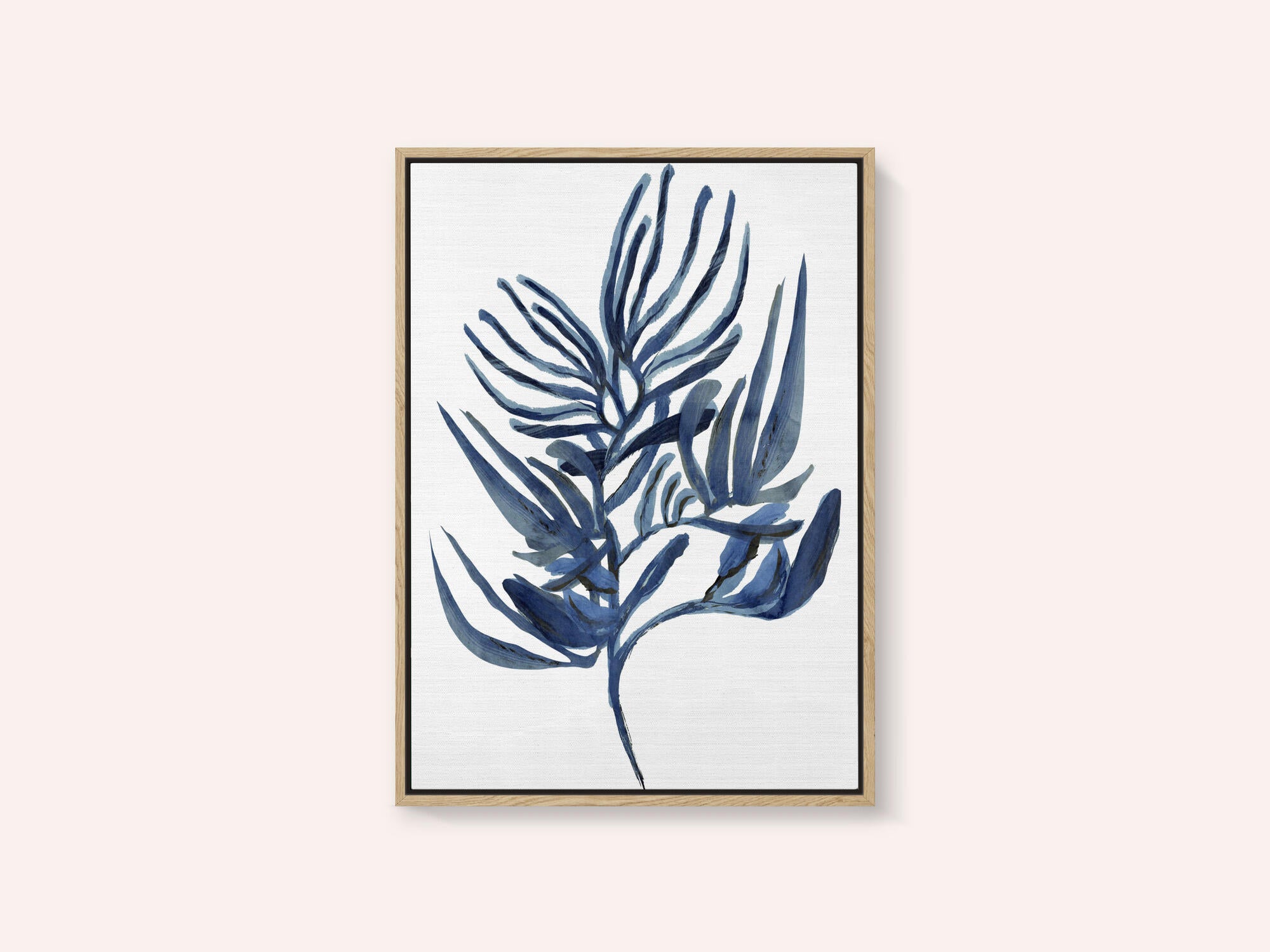 Blue Aquatic Plant Poster 1