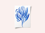 Blue Aquatic Plant Poster 4