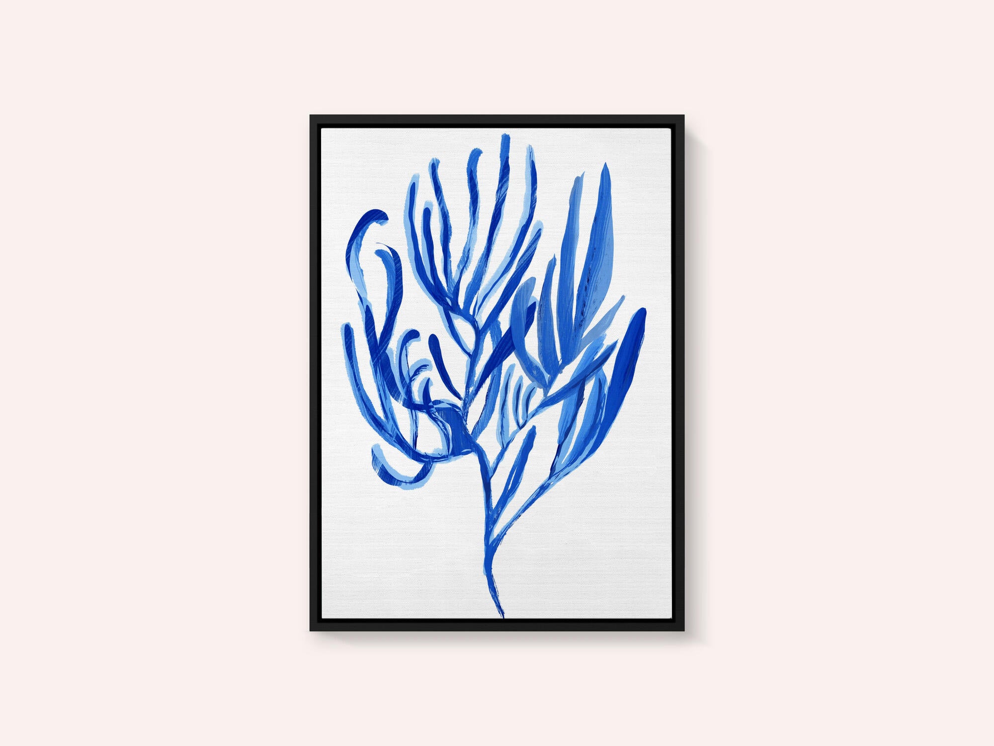 Blue Aquatic Plant Poster 4
