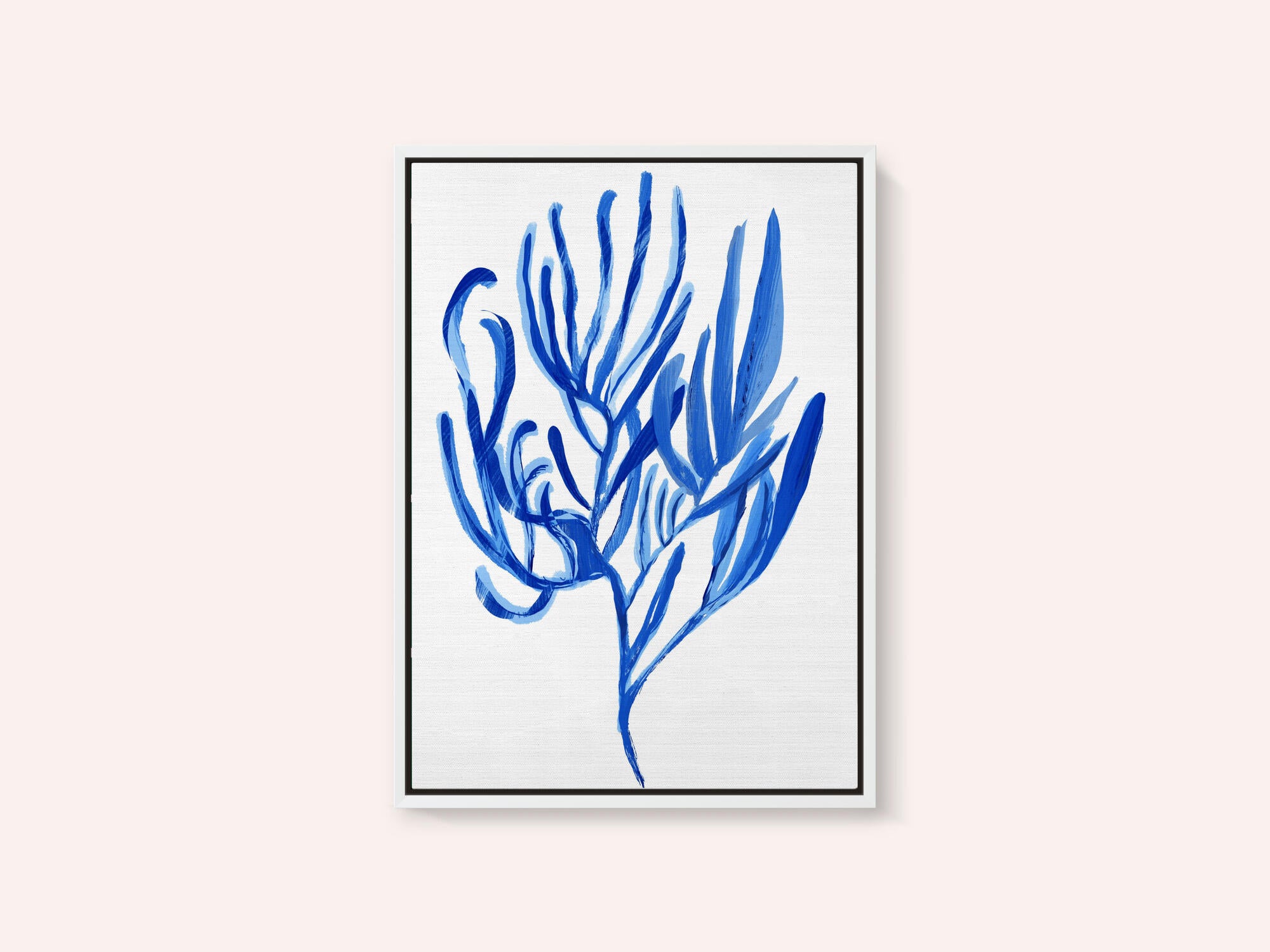 Blue Aquatic Plant Poster 4