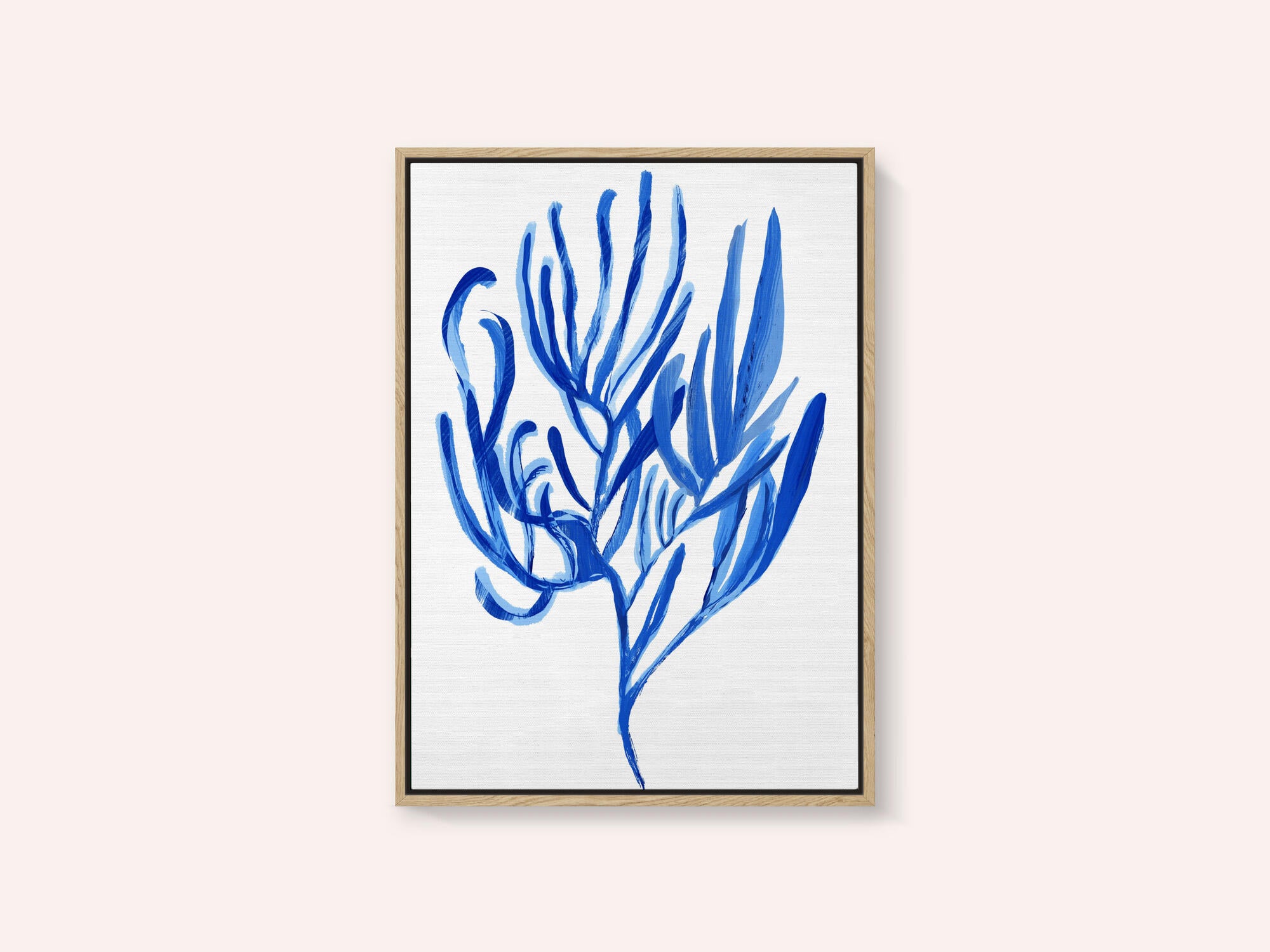 Blue Aquatic Plant Poster 4