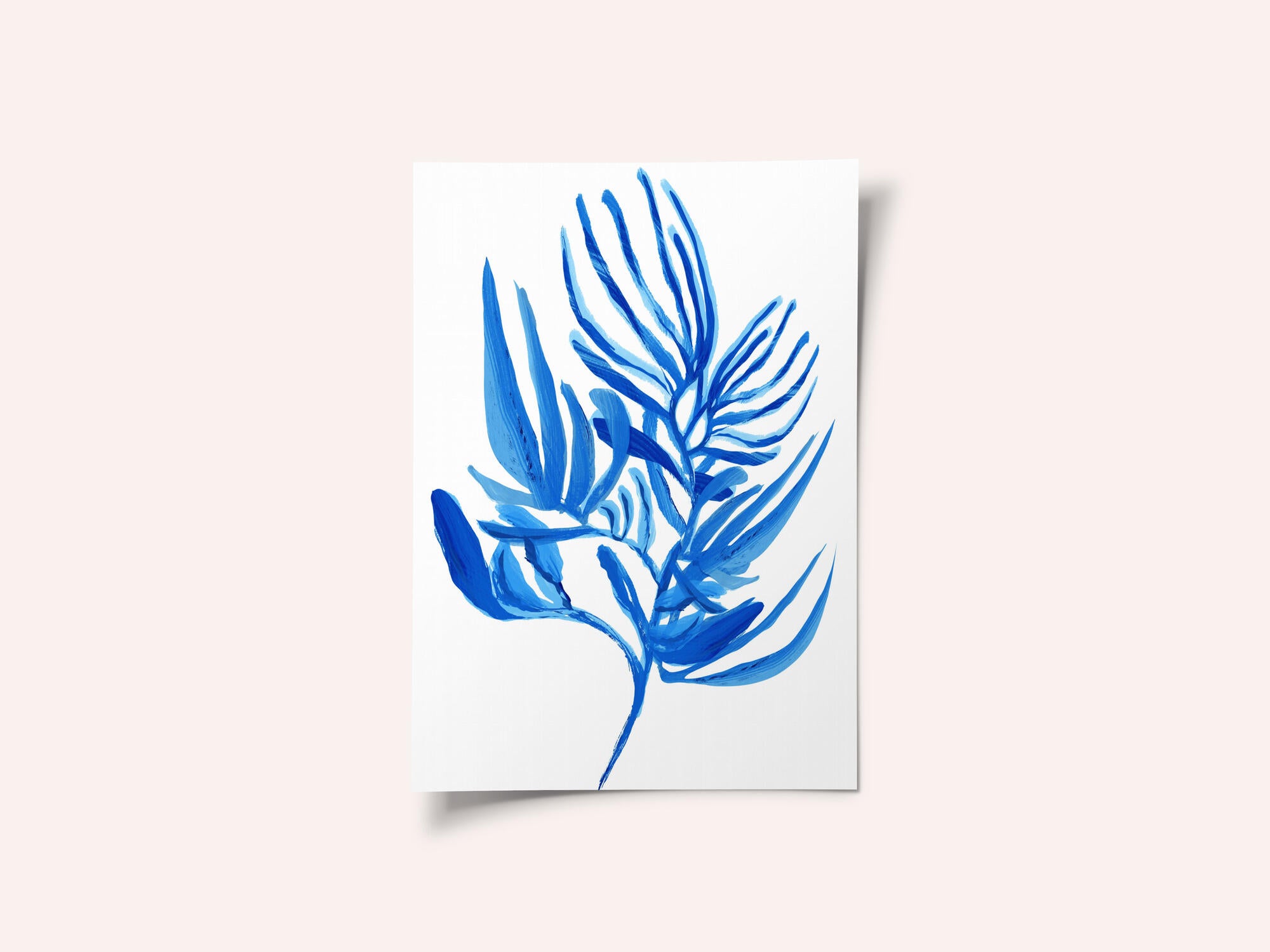 Blue Aquatic Plant Poster 6
