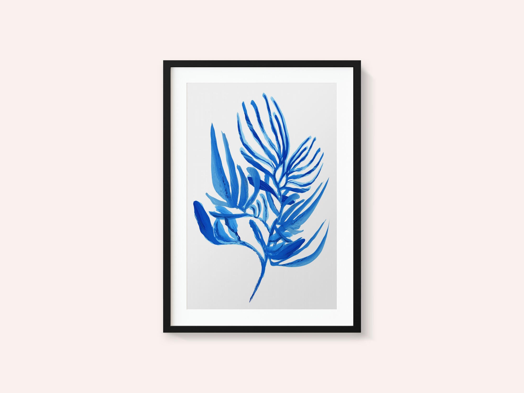 Blue Aquatic Plant Poster 6