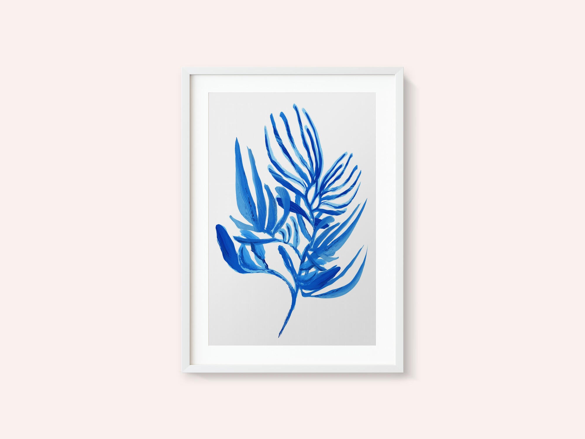 Blue Aquatic Plant Poster 6