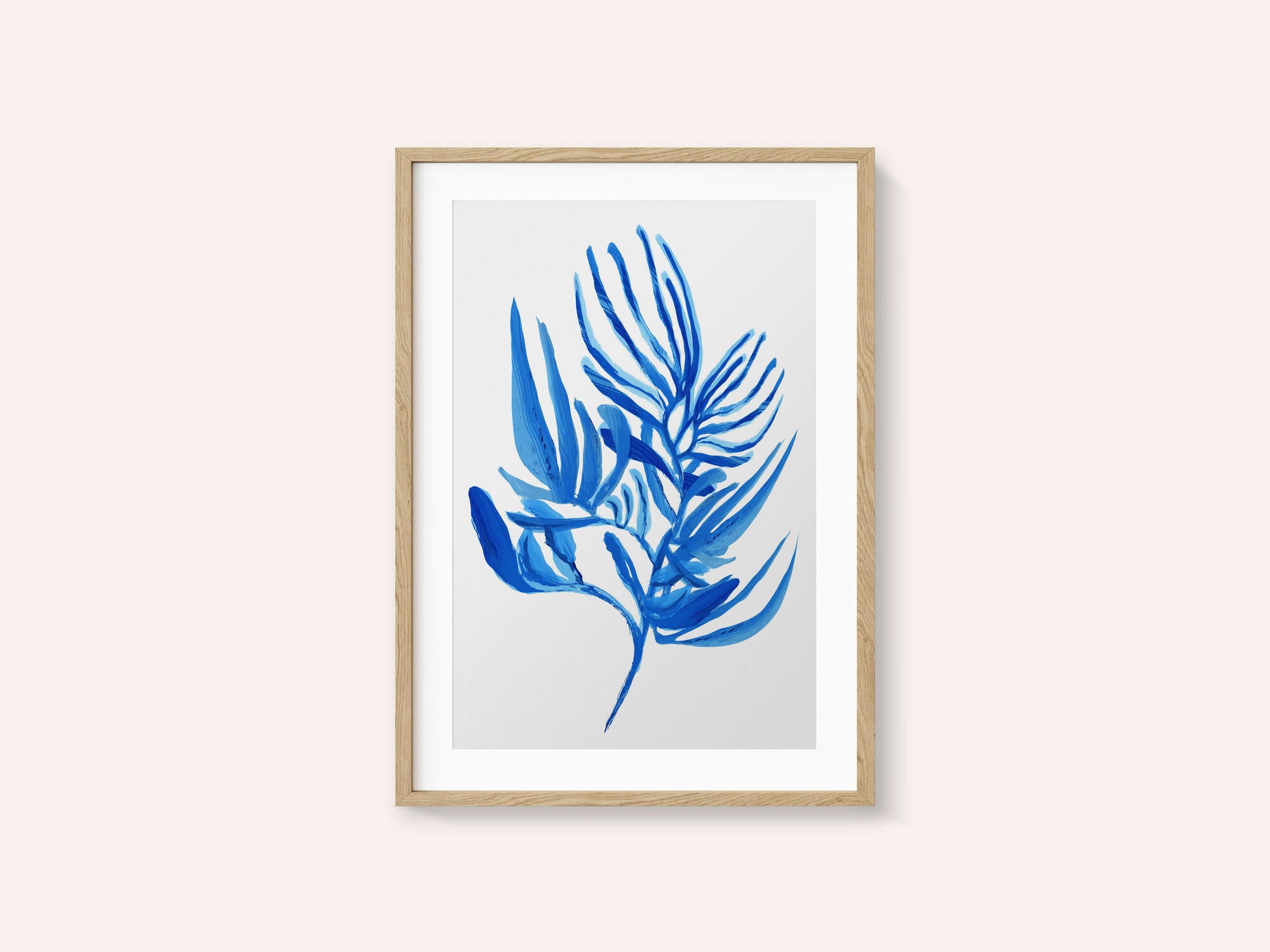 Blue Aquatic Plant Poster 6