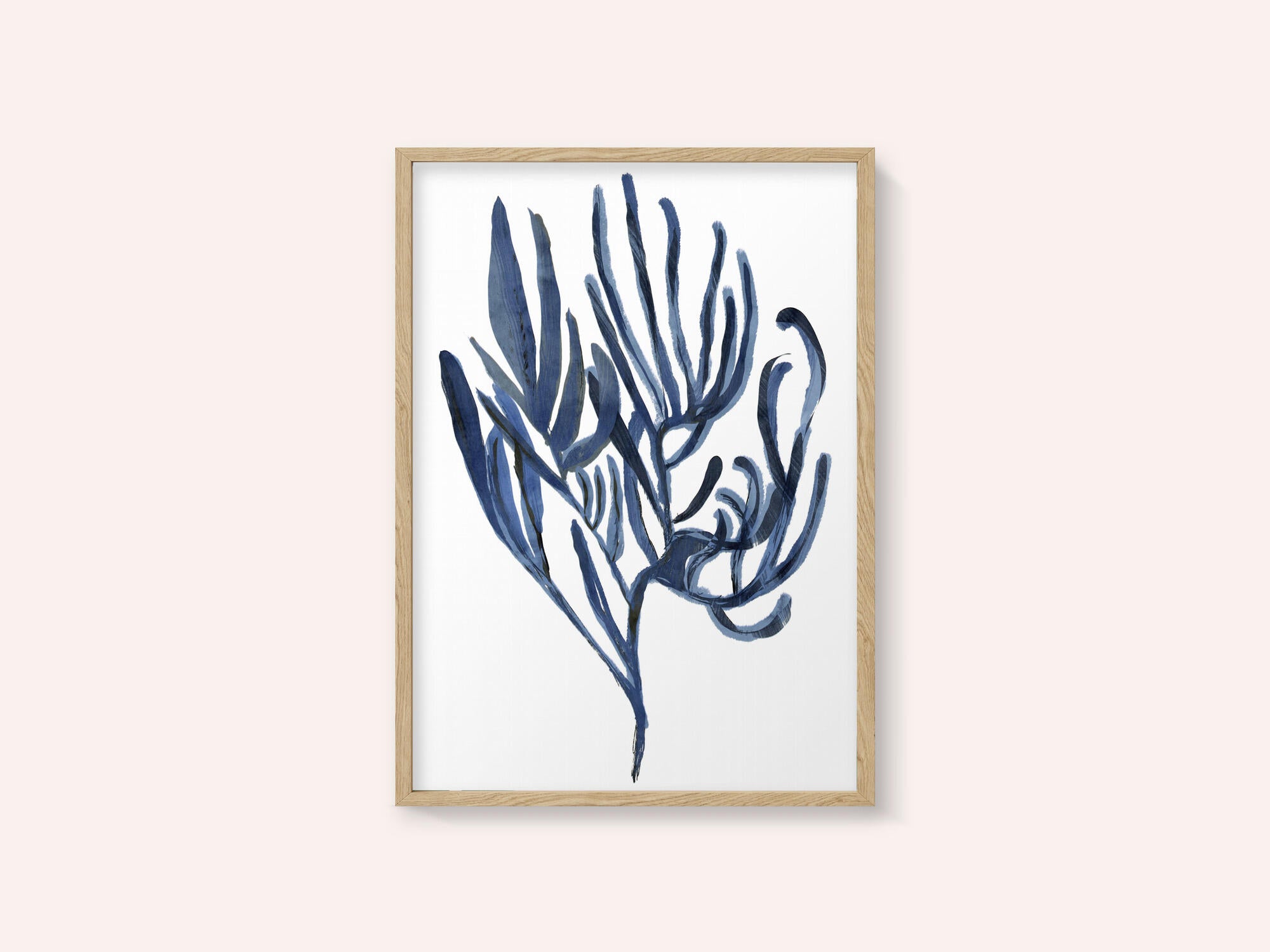 Blue Aquatic Plant Poster 3