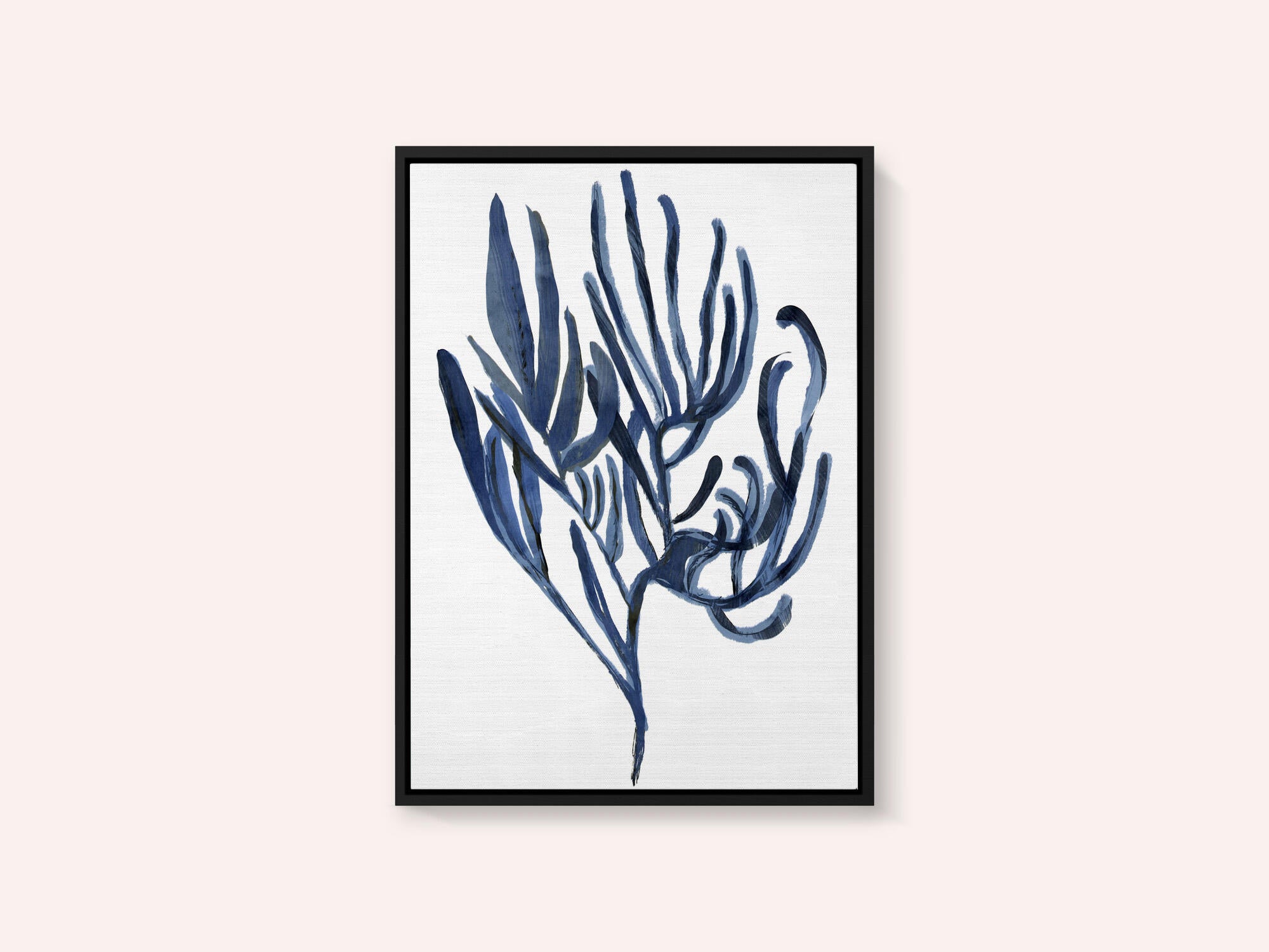 Blue Aquatic Plant Poster 3