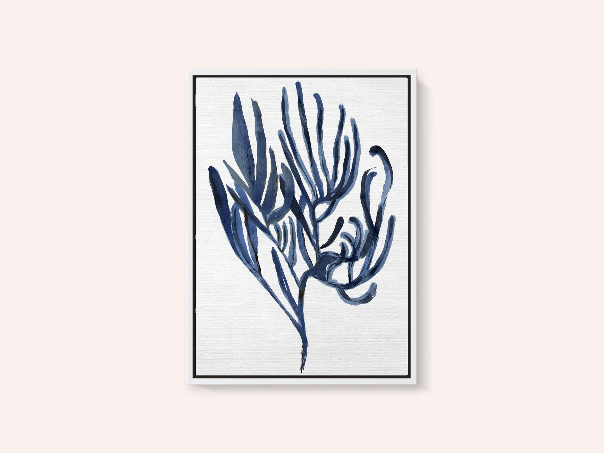 Blue Aquatic Plant Poster 3