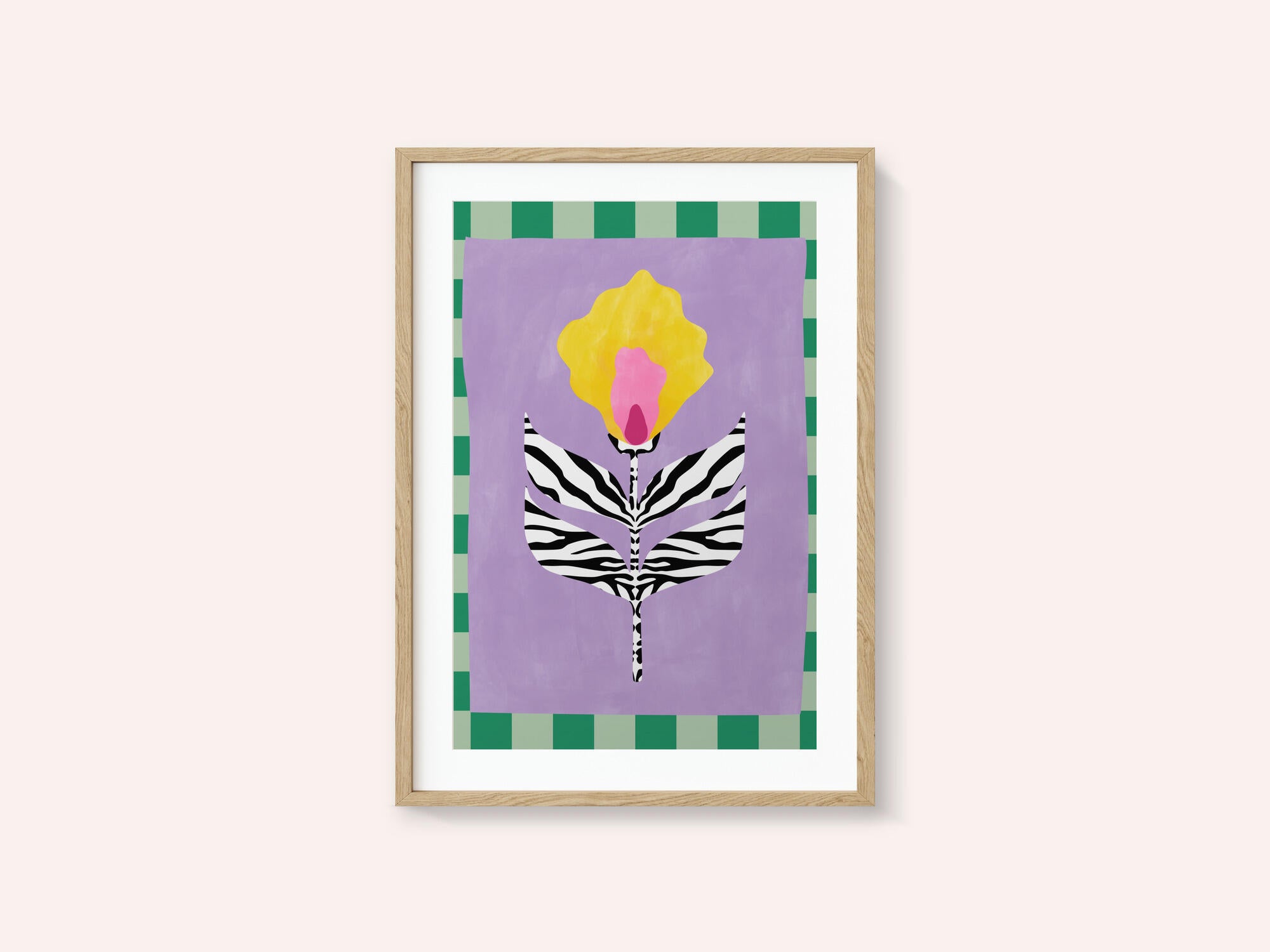 Flower with Zebra Patterned Leaves