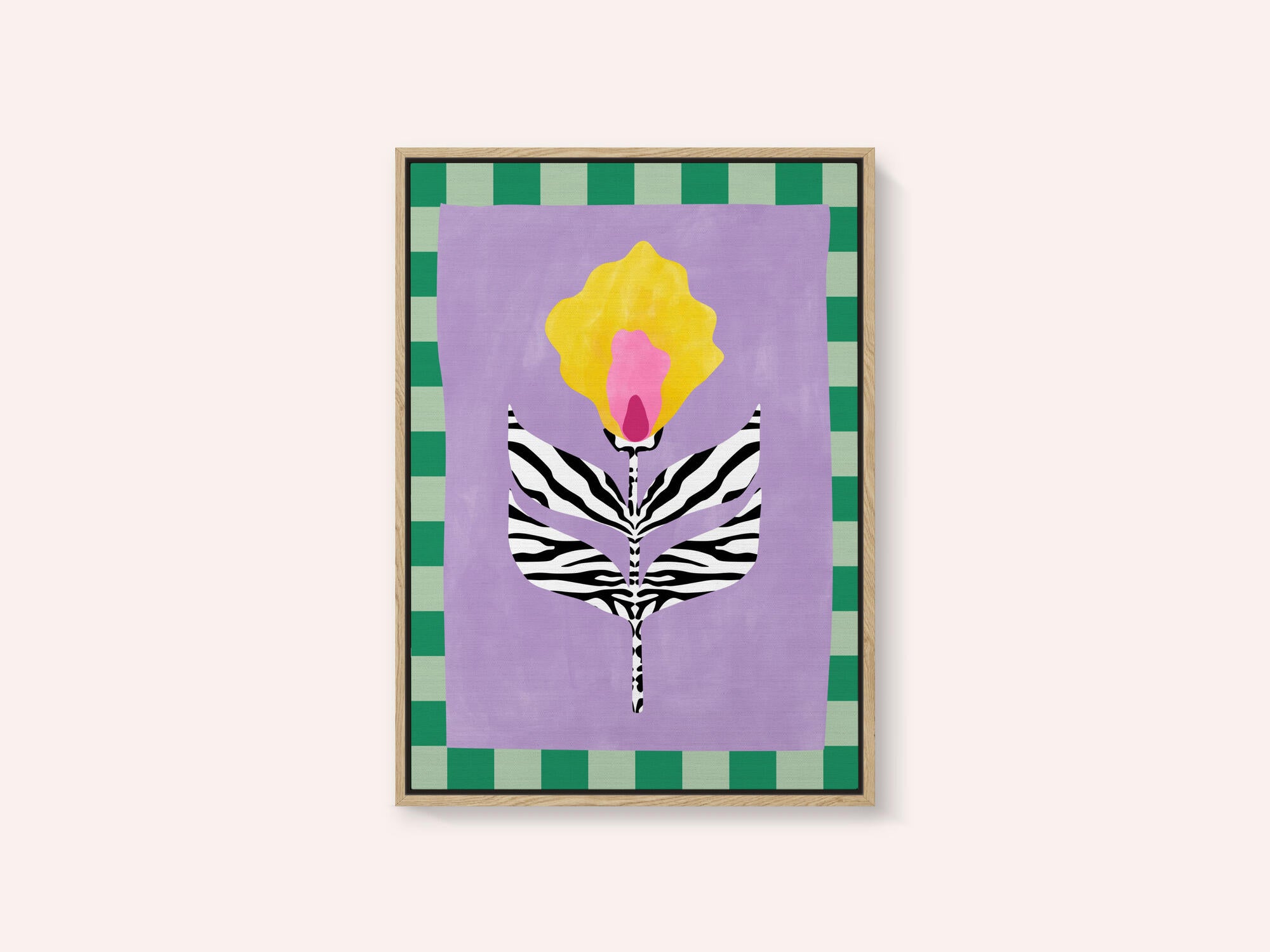 Flower with Zebra Patterned Leaves