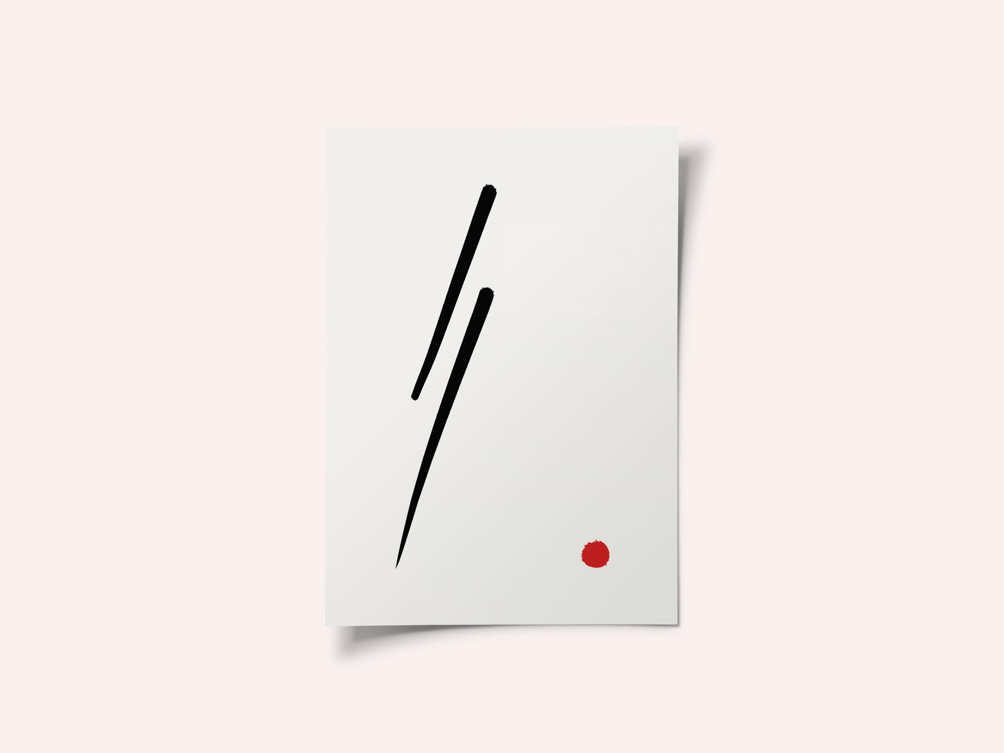 Black Line Red Dot
