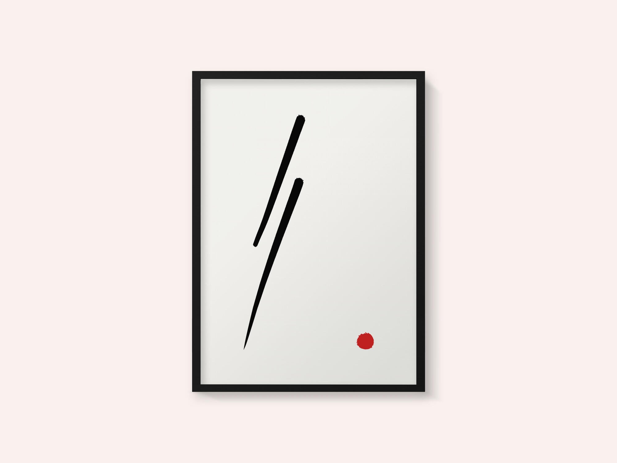 Black Line Red Dot