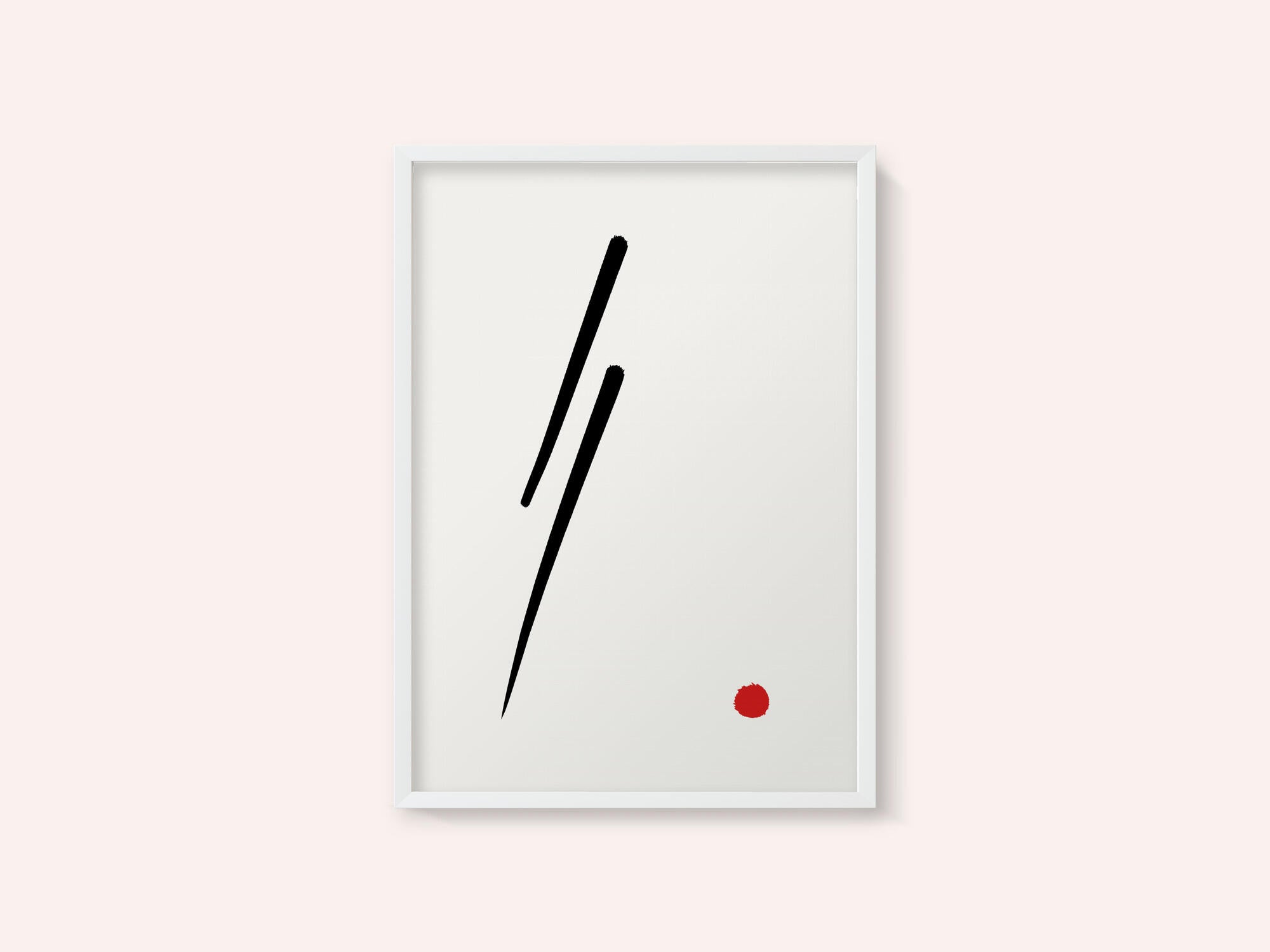 Black Line Red Dot