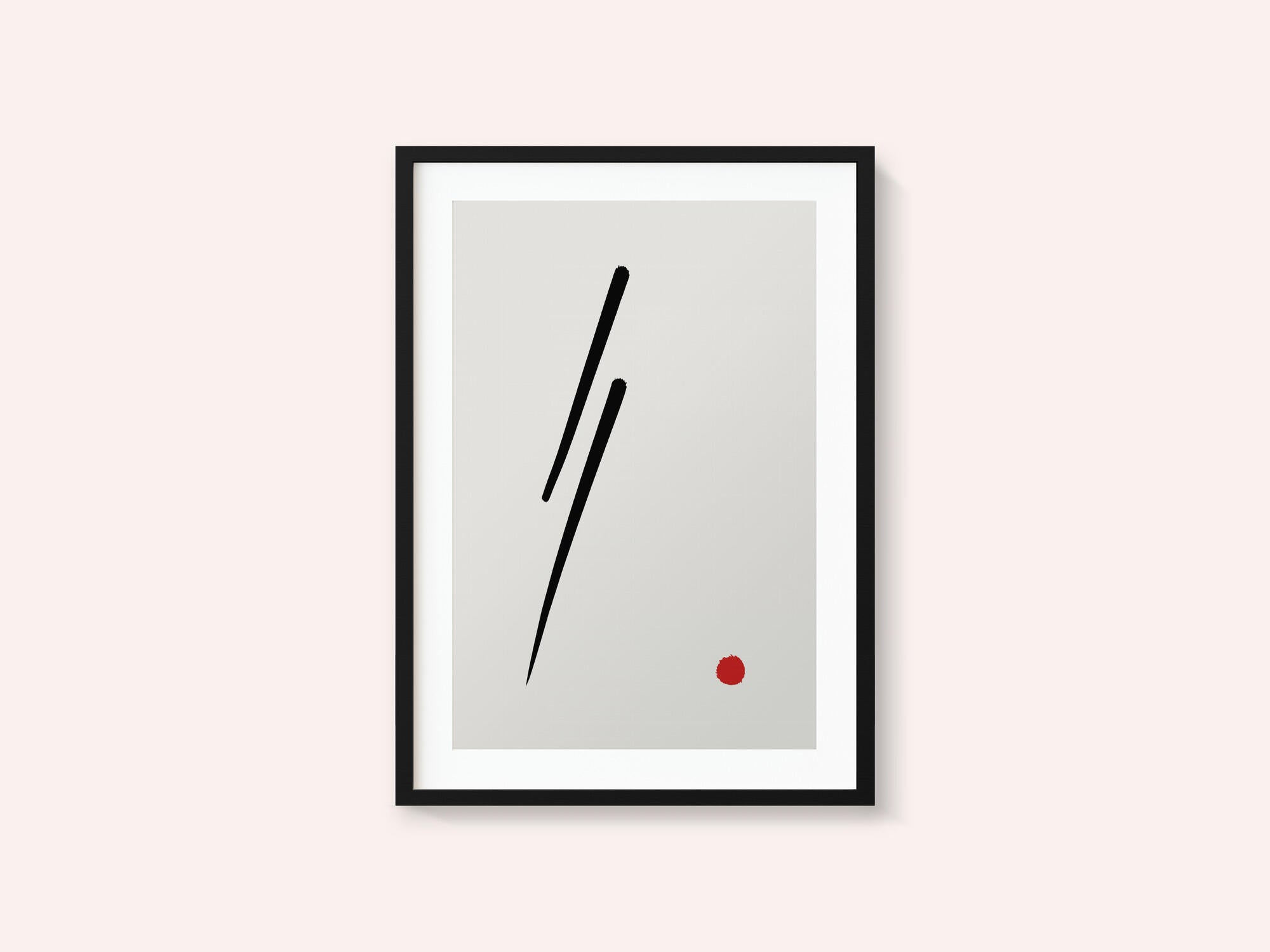 Black Line Red Dot