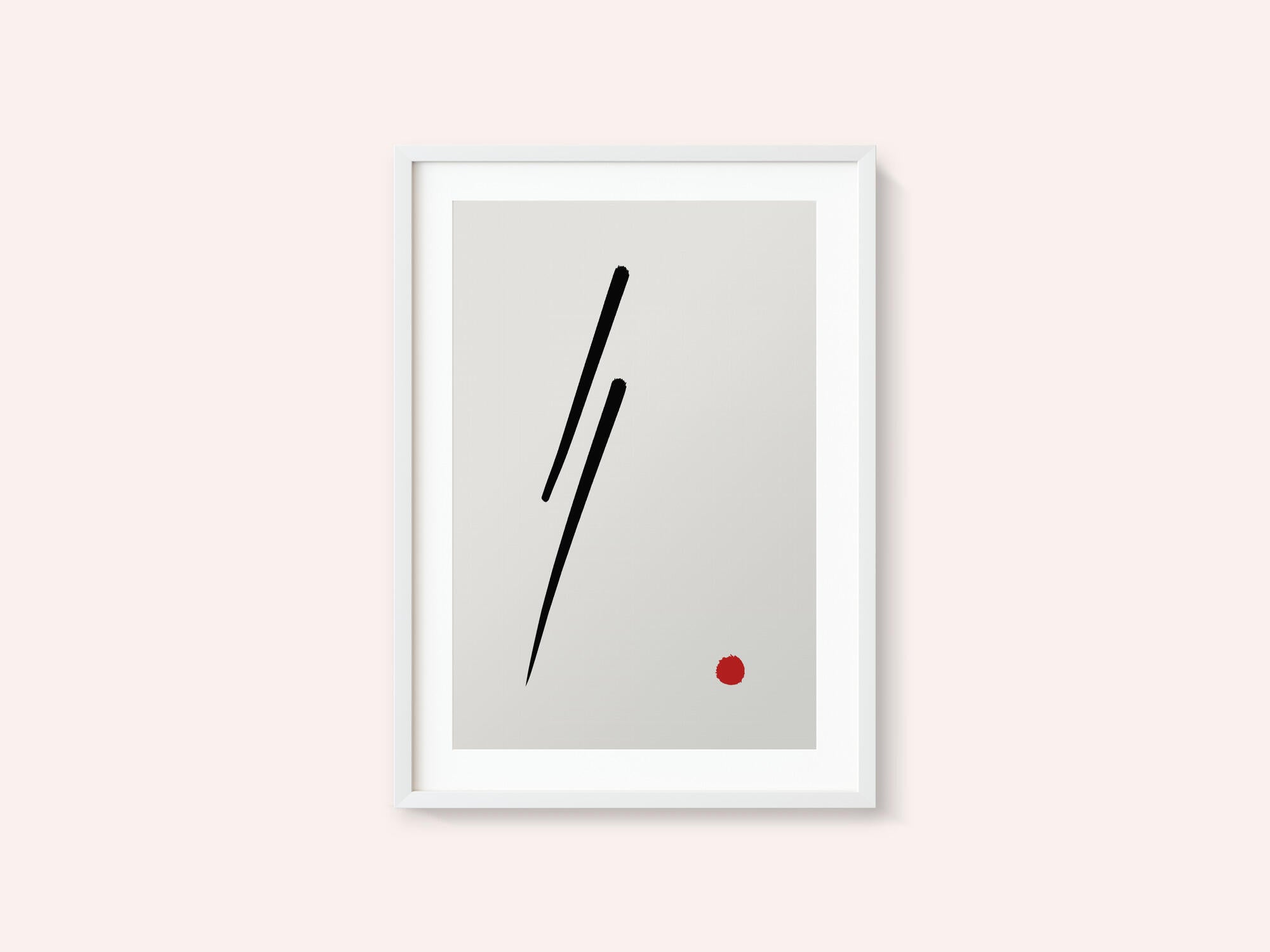 Black Line Red Dot