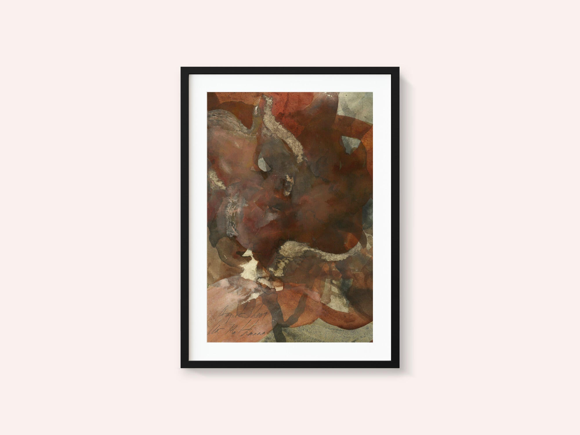 Organic Shapes in Earthy Tones of Brown and Green