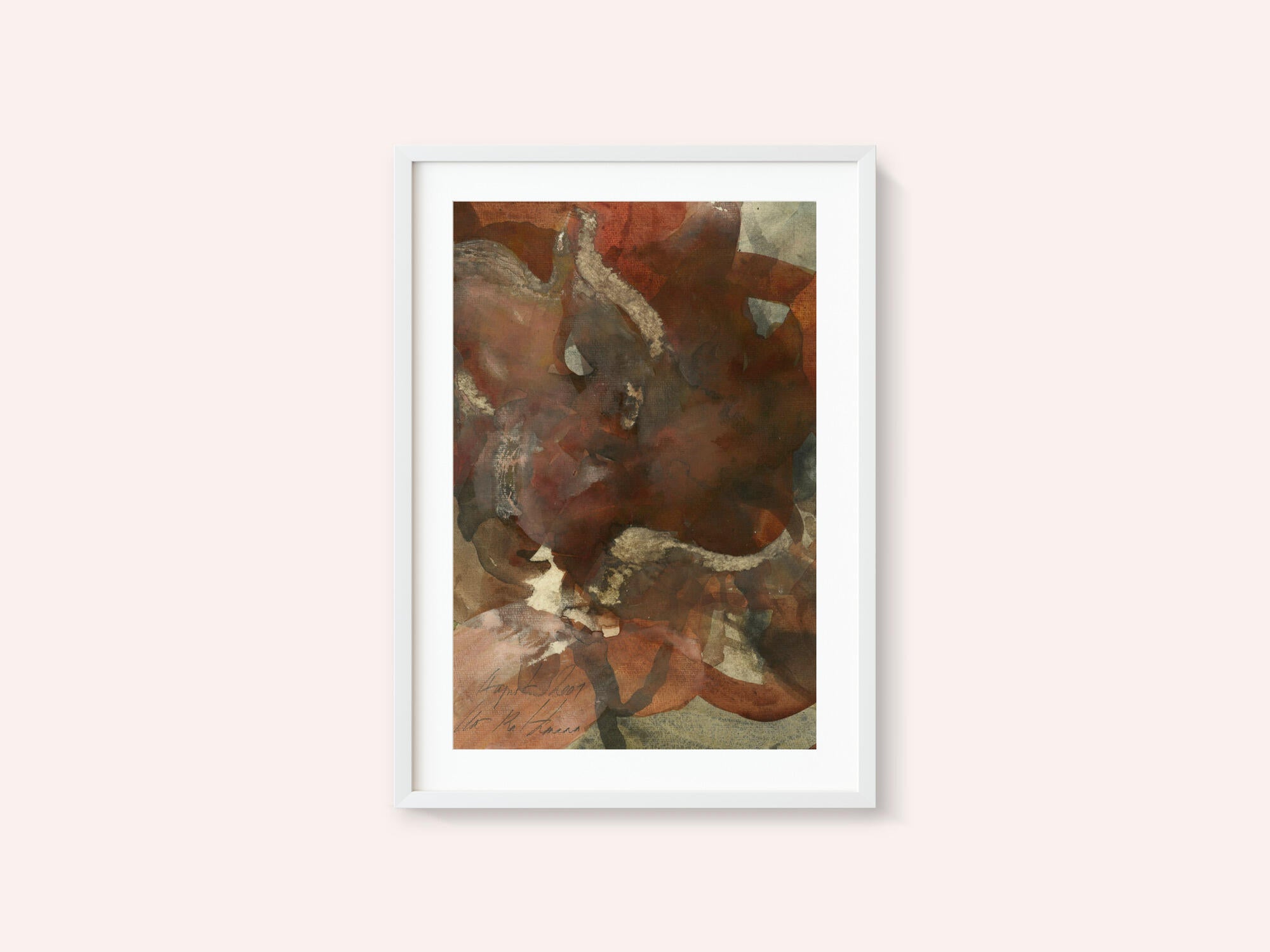 Organic Shapes in Earthy Tones of Brown and Green