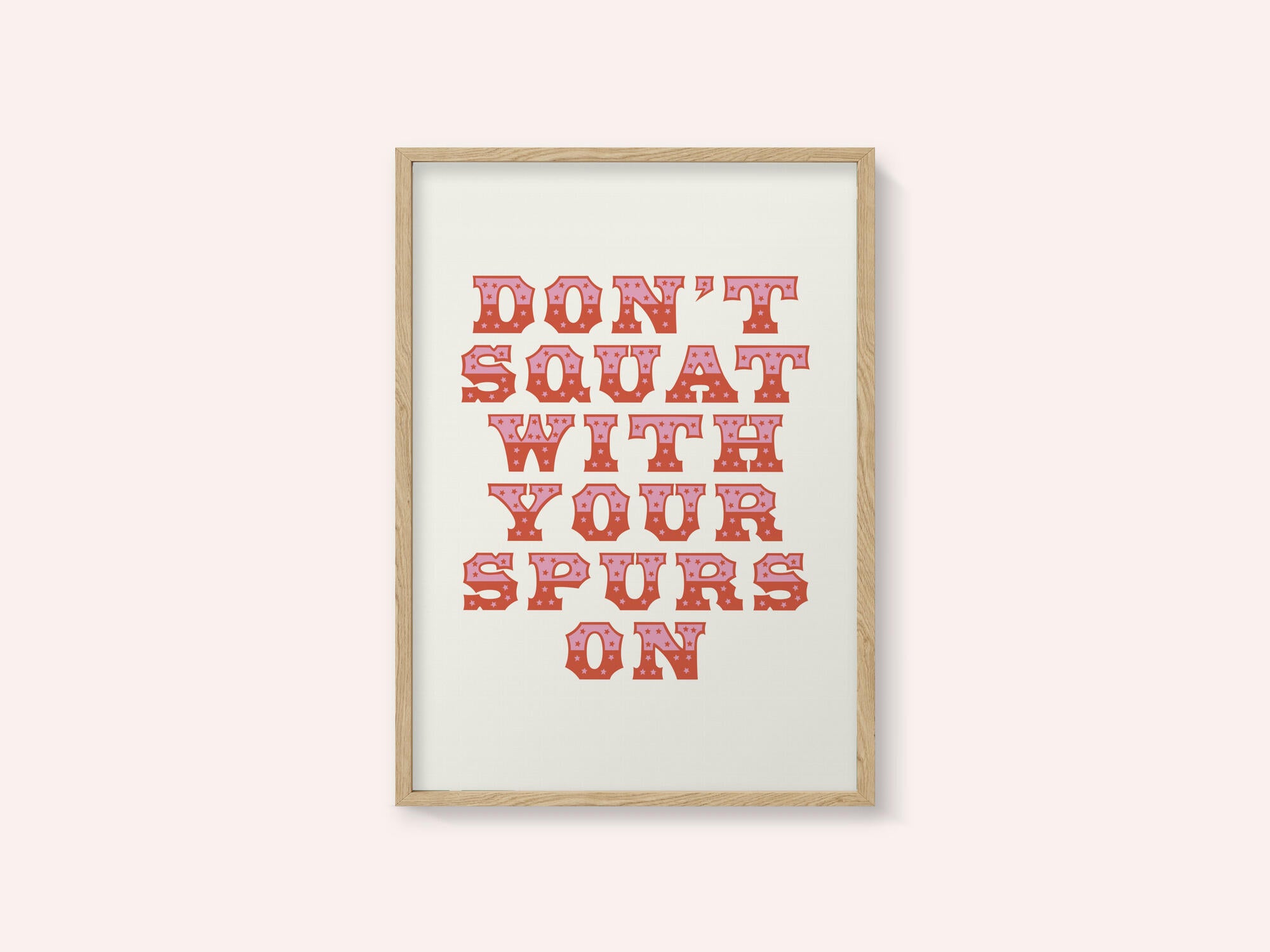 Don't Squat With Your Spurs On
