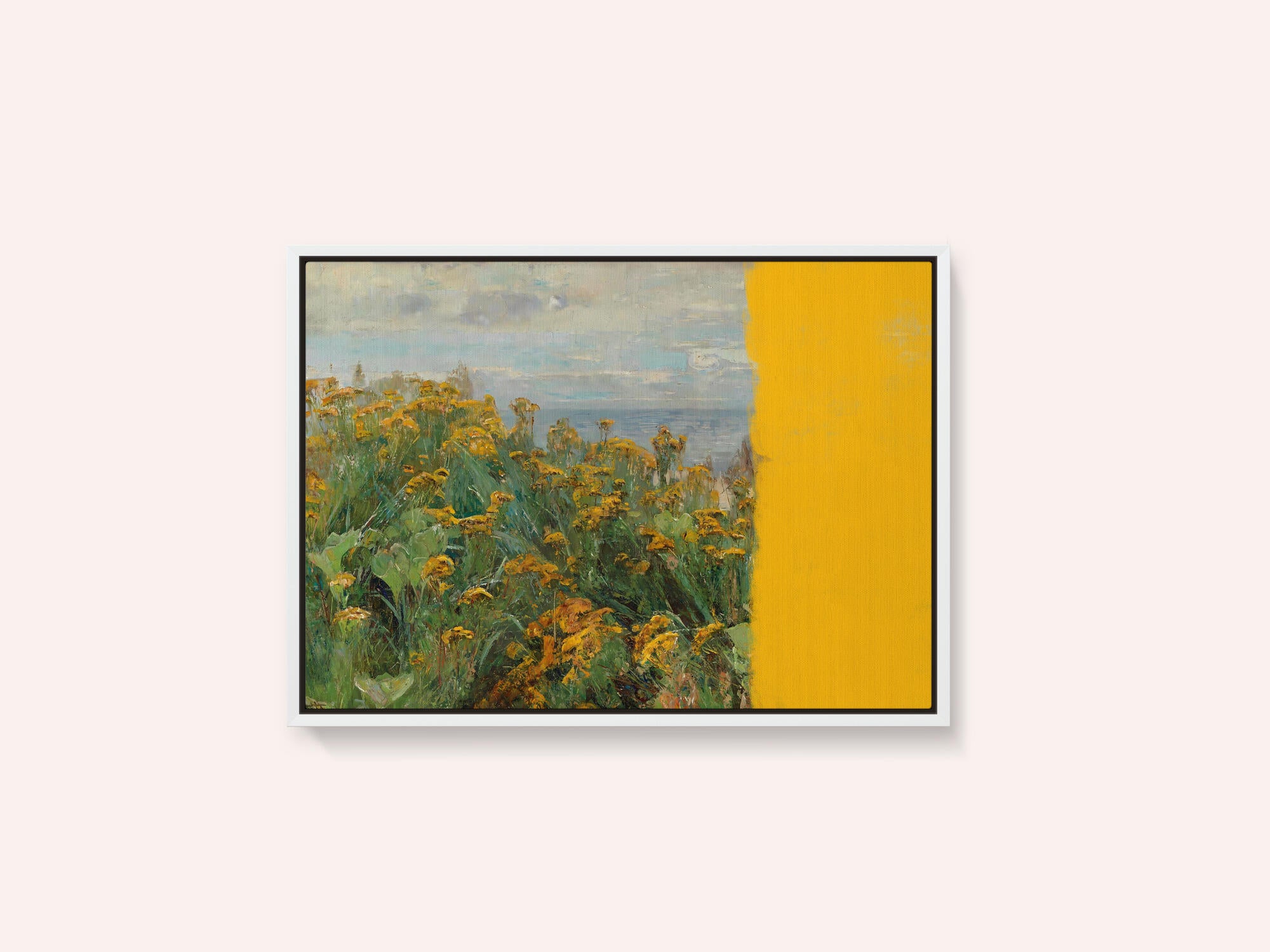 yellow modern landscape collage