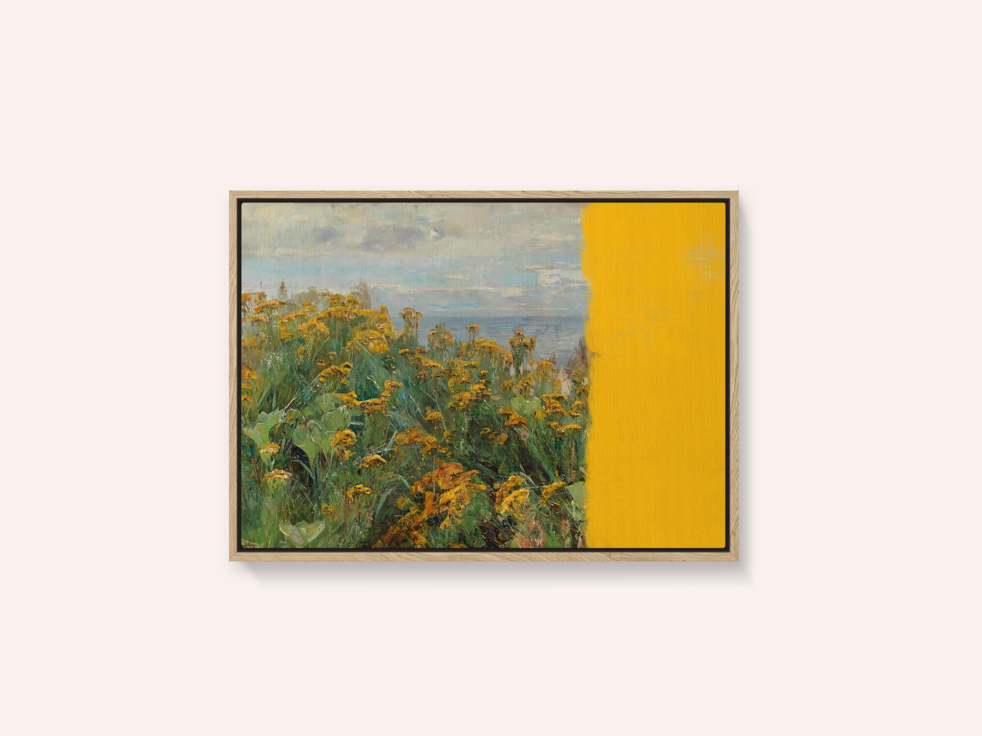 yellow modern landscape collage