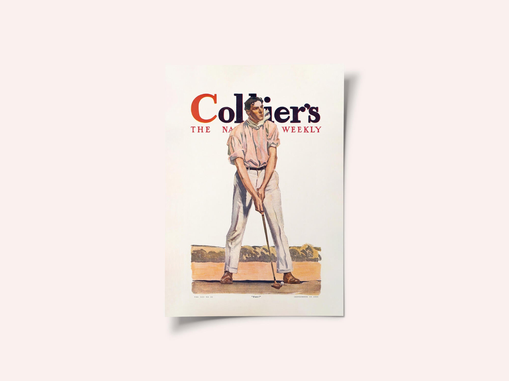 Collier's Golf (1908), Vintage Man