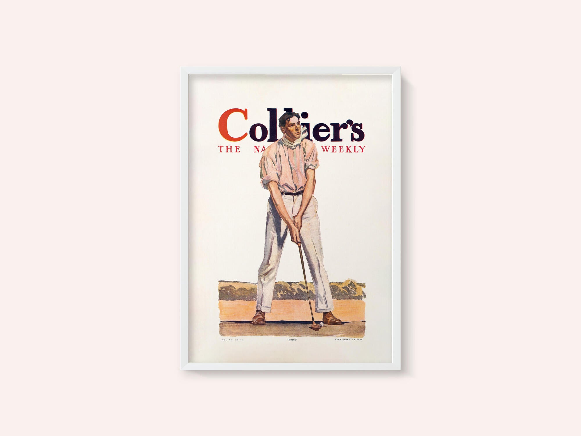 Collier's Golf (1908), Vintage Man