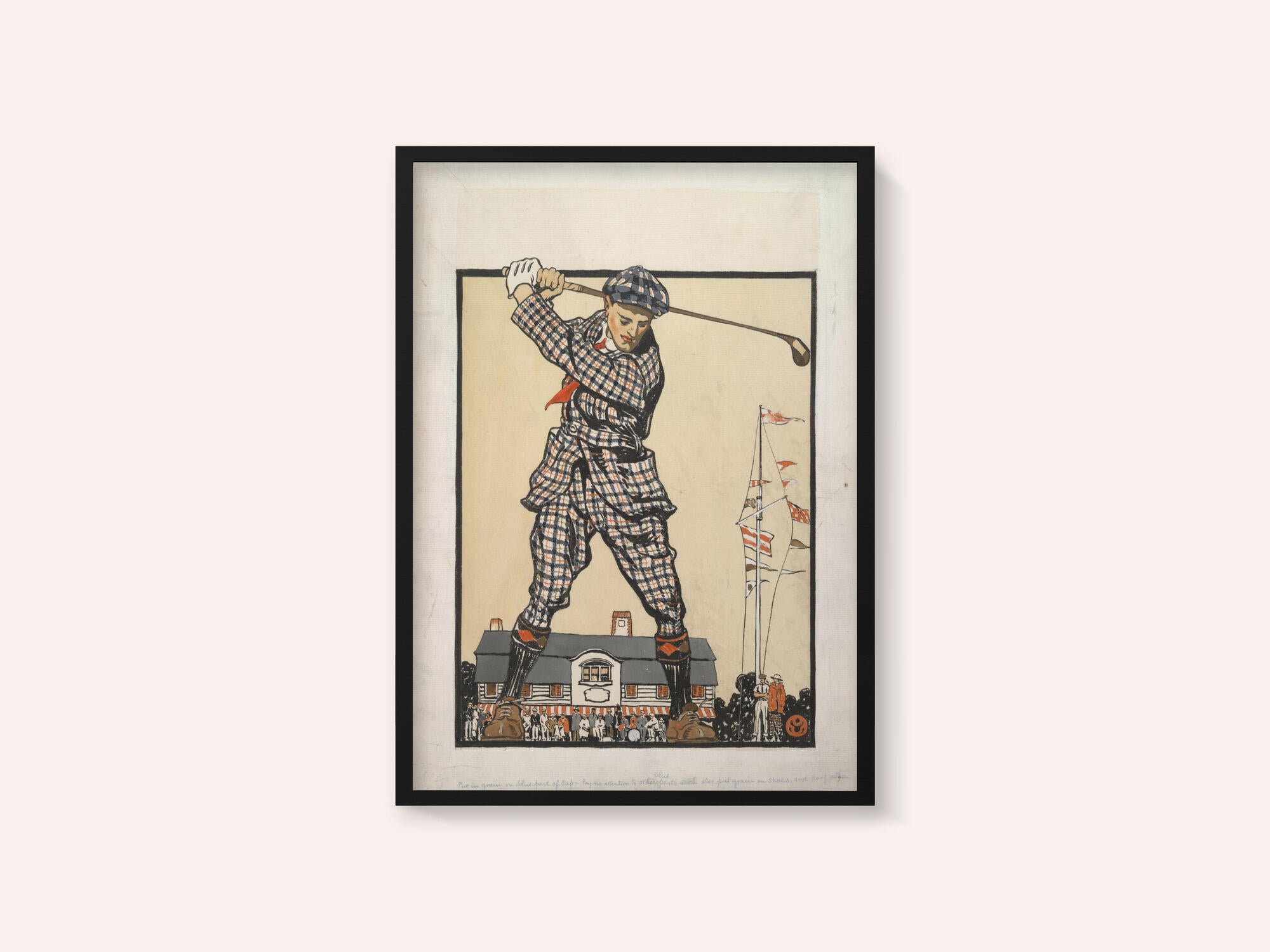 Man Swinging Golf Club (1915)